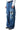 CRUSHED BLUE BAGGY DENIM PANTS