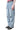 CRUSHED BLUE BAGGY DENIM PANTS