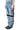 SWITCHING MOTO BAGGY DENIM PANTS