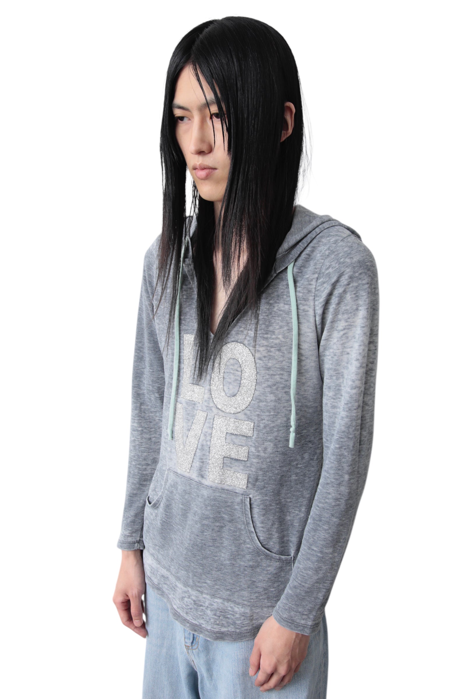 "LOVE" FADED SKIPPER HOODIE
