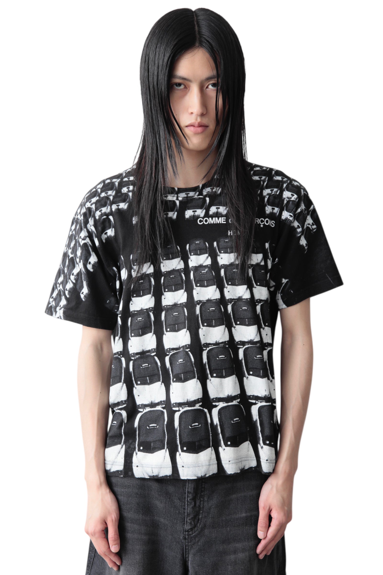 AD2013 COMME DES GARCONS HOMME GEOMETRY GRAPHIC T-SHIRT