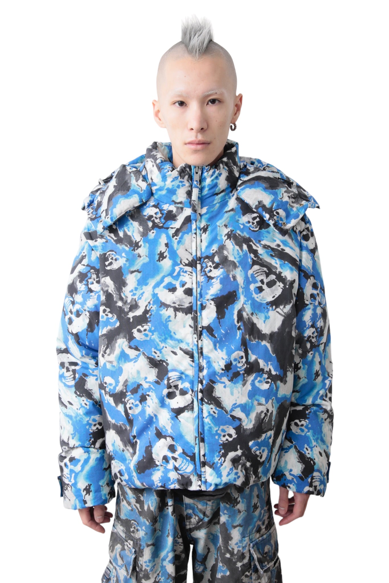 ERL UNISEX SKULL PUFFER JACKET