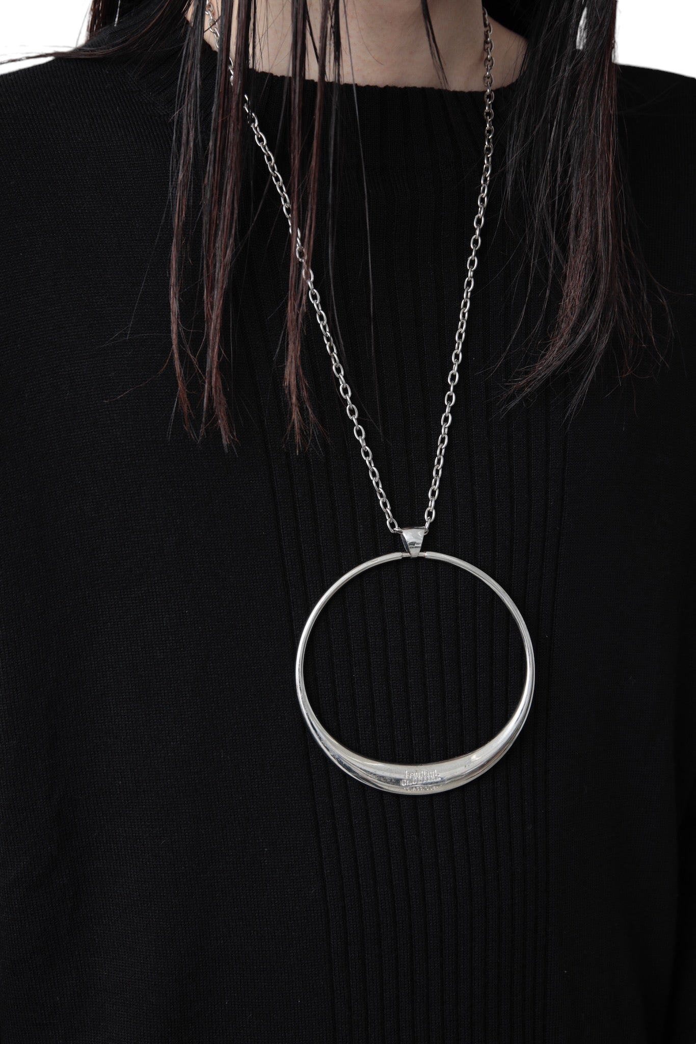 JEAN PAUL GAULTIER CIRCLE LOGO NECKLACE