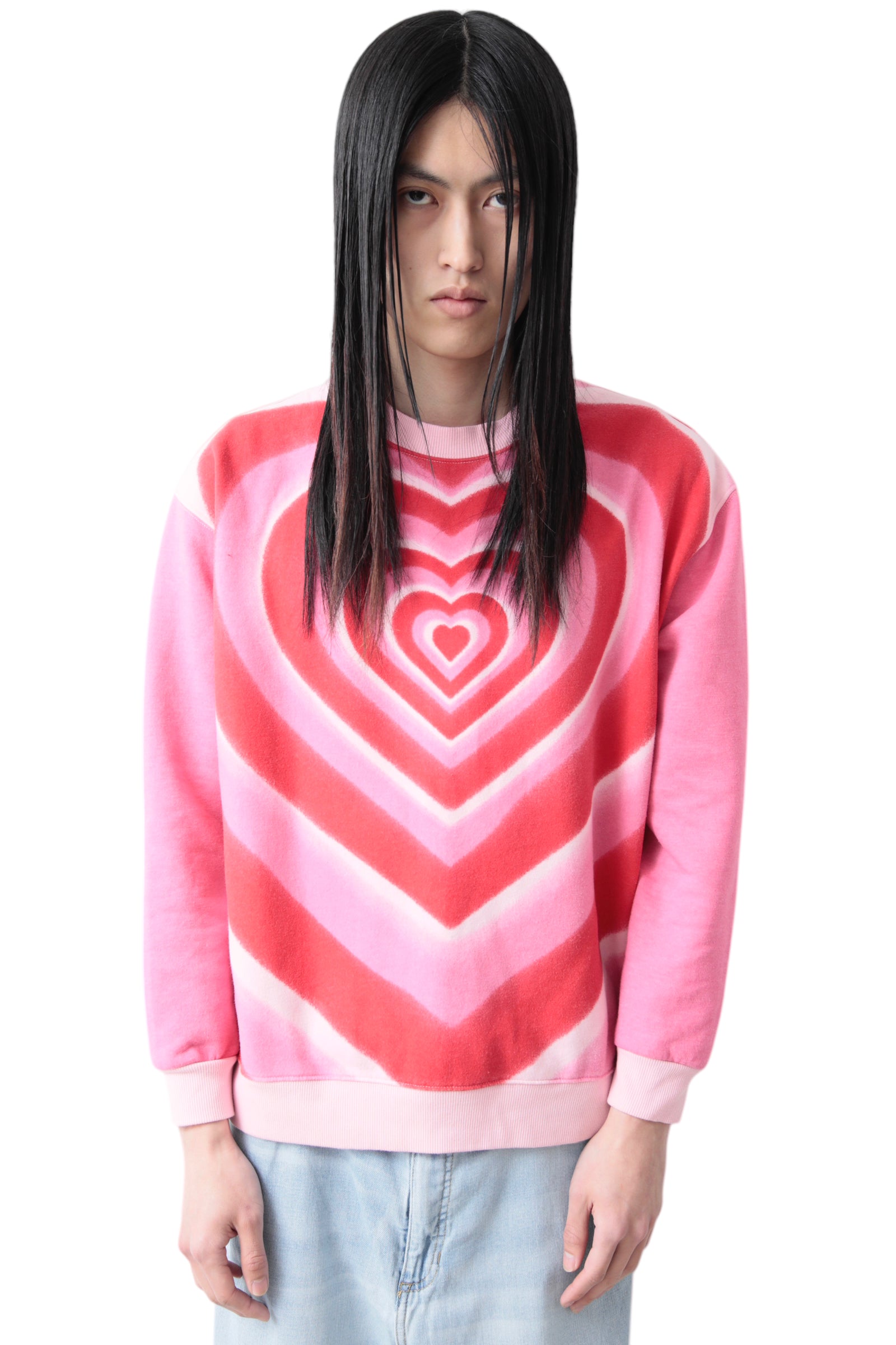 HEART GRAPHIC SWEAT TOP