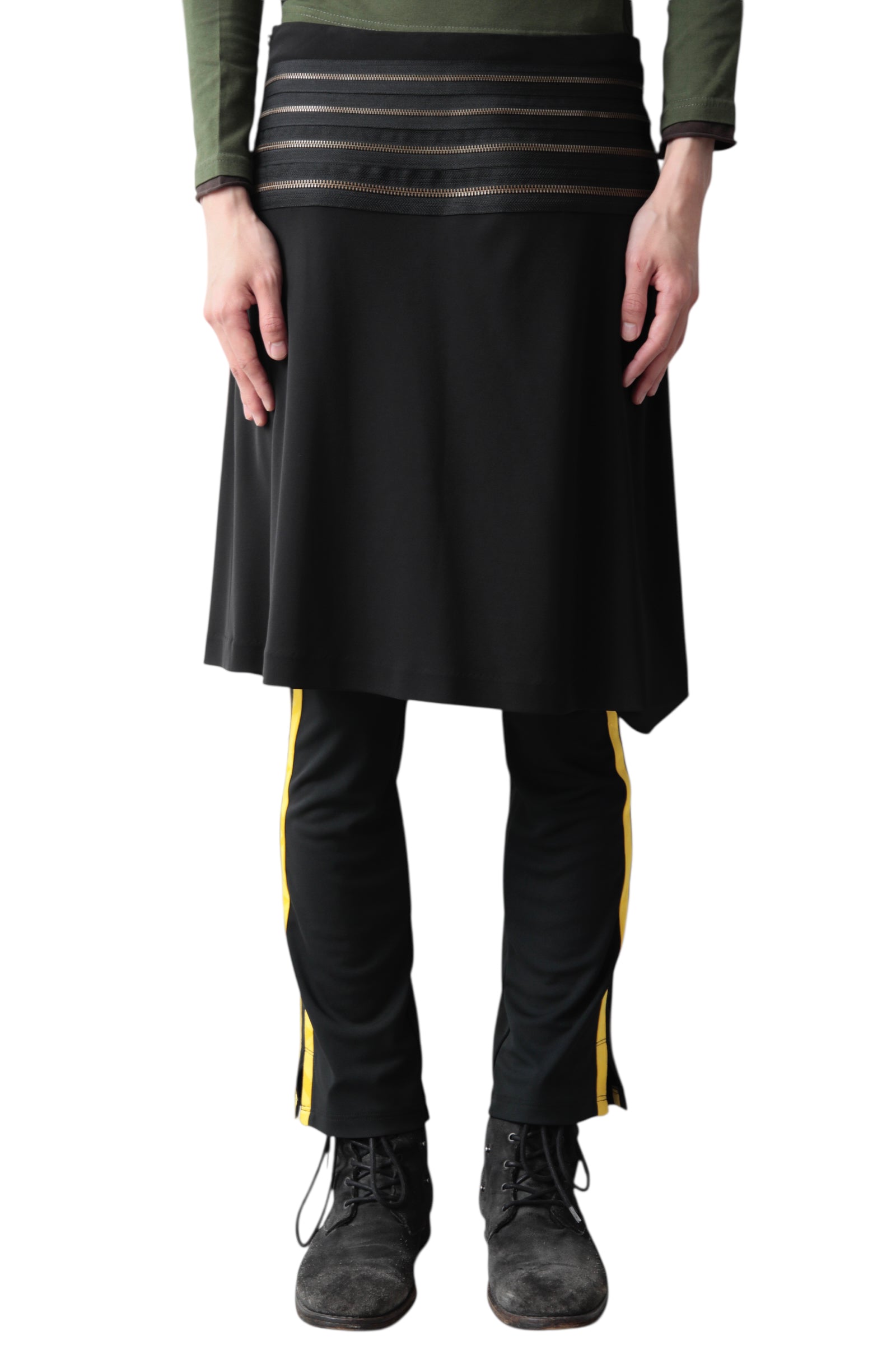 JEAN PAUL GAULTIER CHAIN ZIP SKIRT