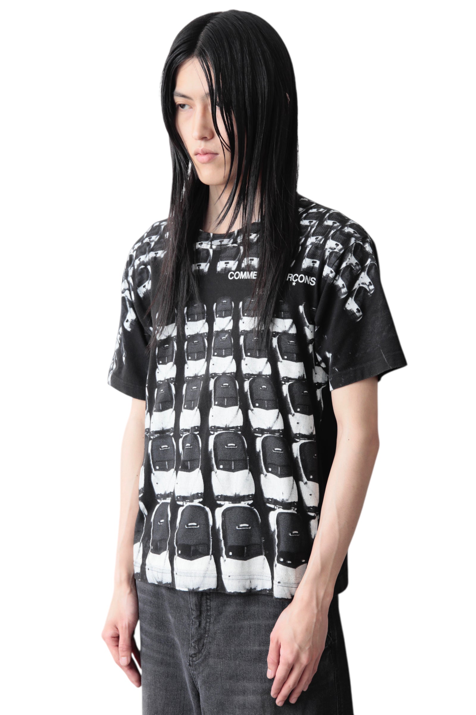 AD2013 COMME DES GARCONS HOMME GEOMETRY GRAPHIC T-SHIRT