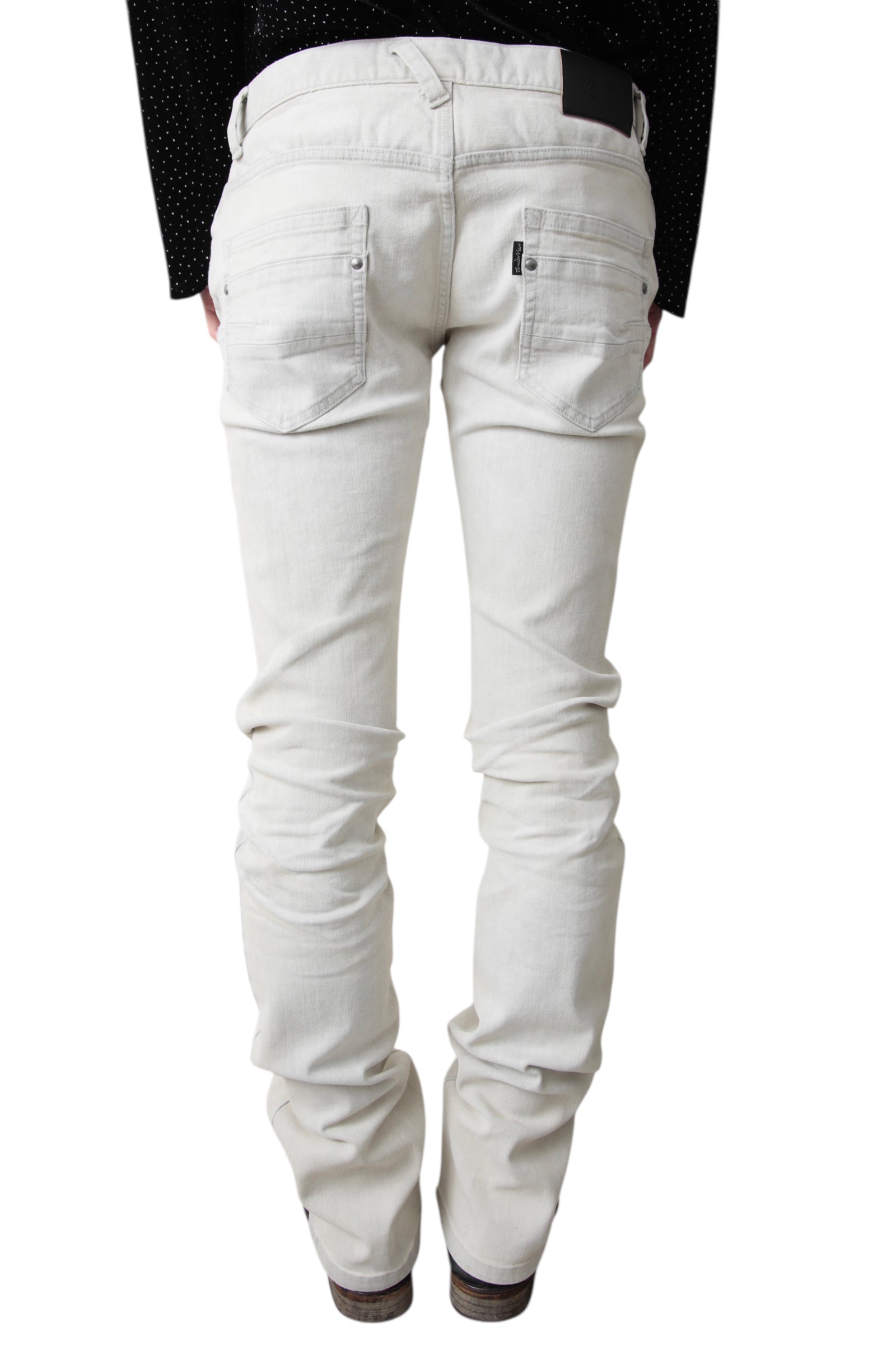 パンツ tornado mart coating pants archive y2k 00s Tornado Mart Archive Lace up Flared Denim Pants Tornado