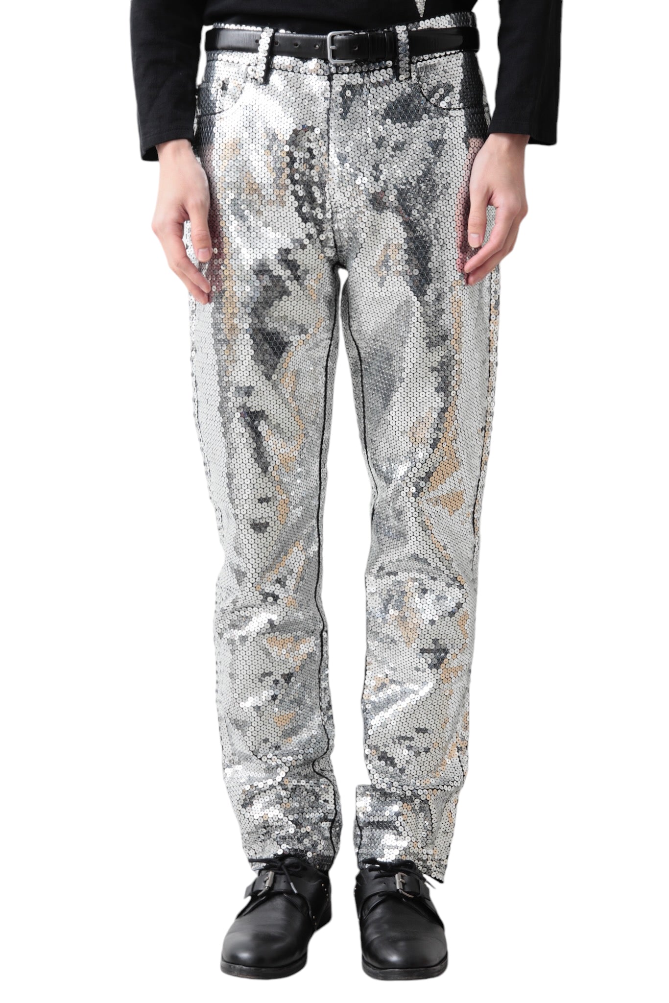 MOSCHINO+H&M SEQUINS GALAXY PANTS