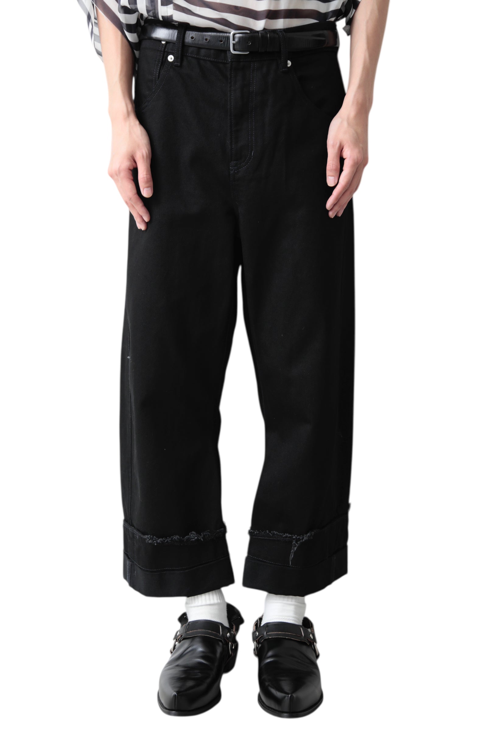 MARINA YEE OVERSIZED DENIM TROUSERS