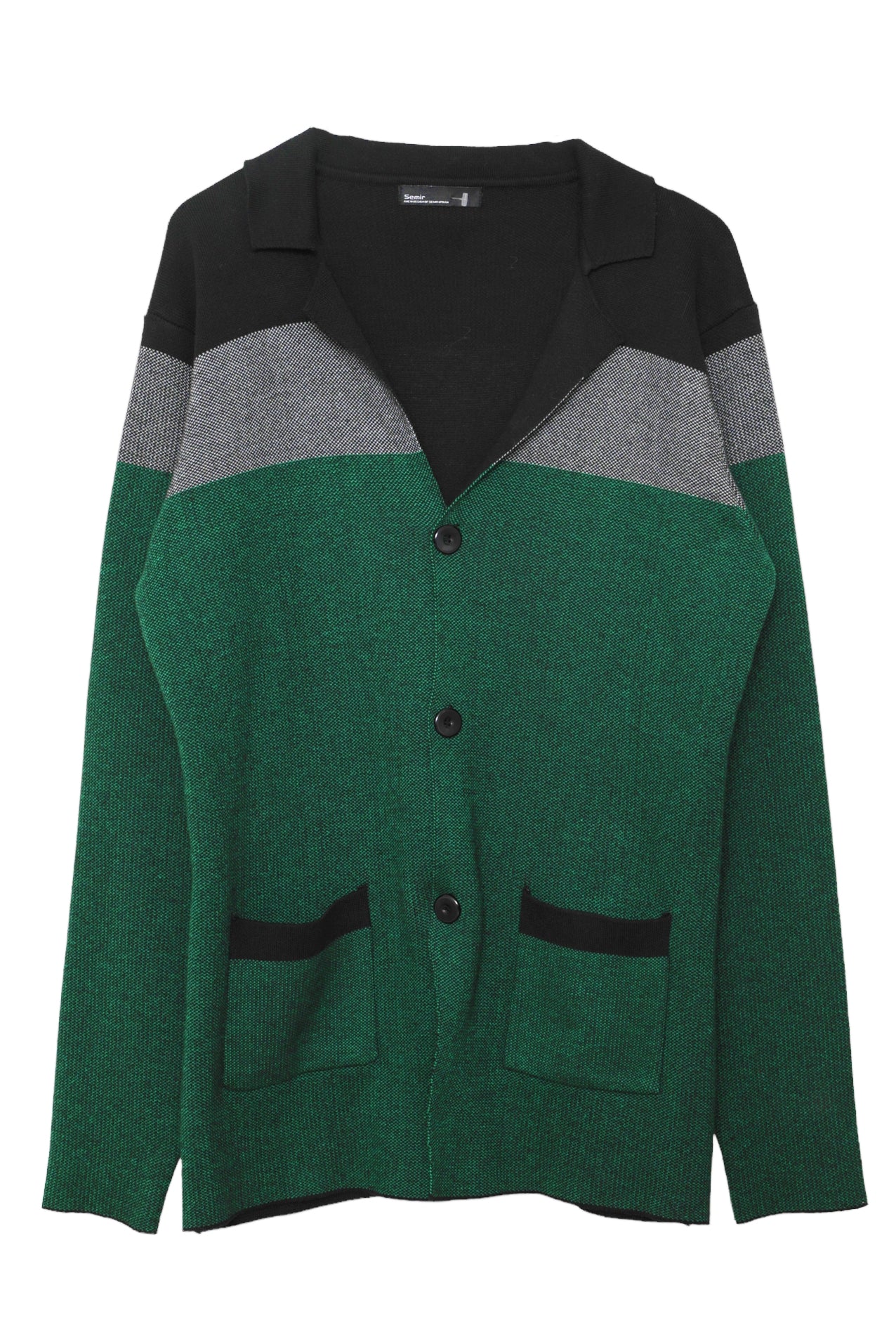 3 COLORS KNIT TAILORED JACKET