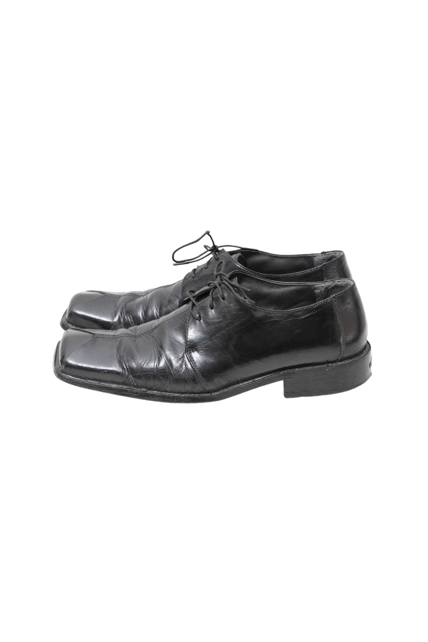 SQUARE TOE LEATHER SHOES