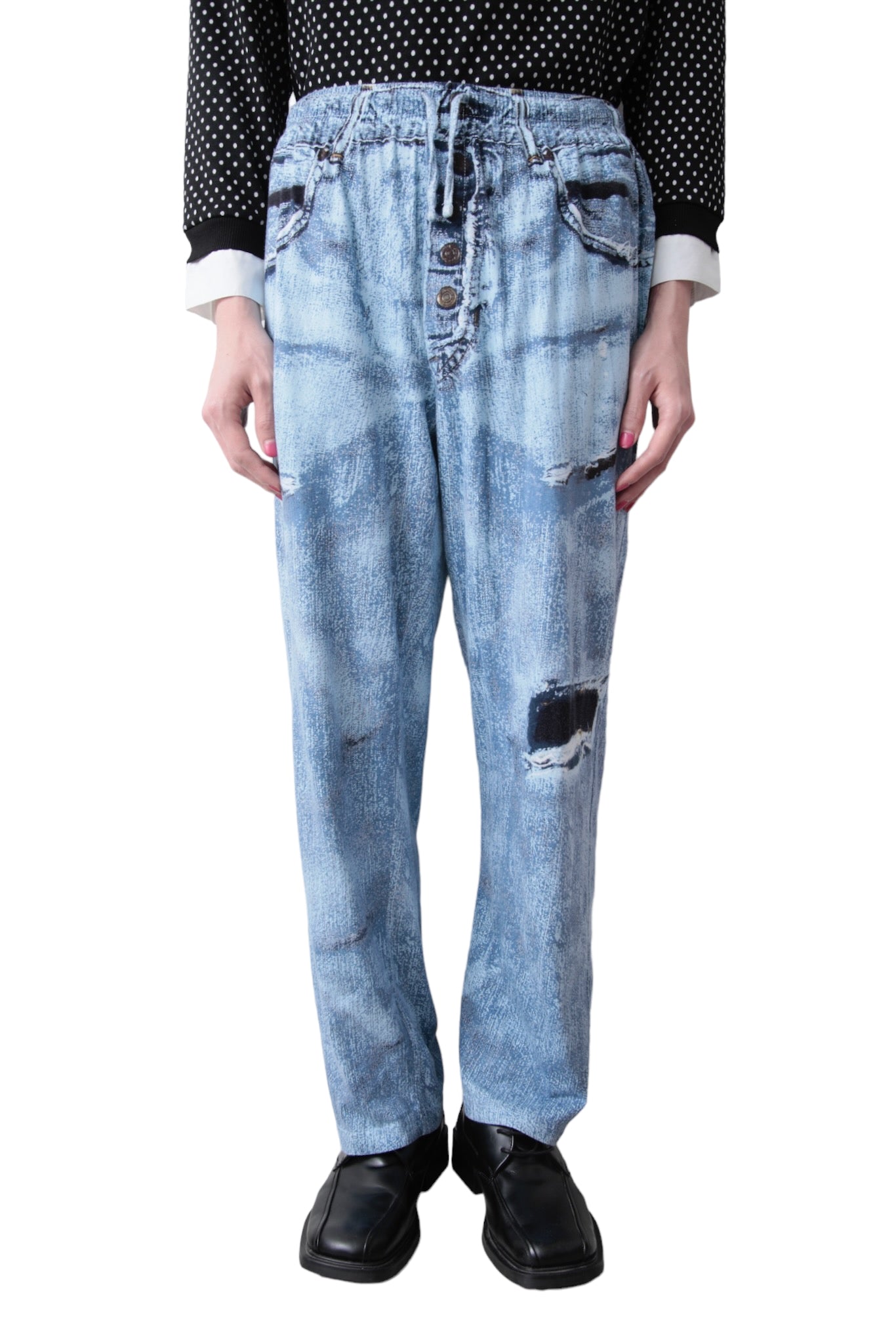 JEANS GRAPHIC PAJAMA PANTS