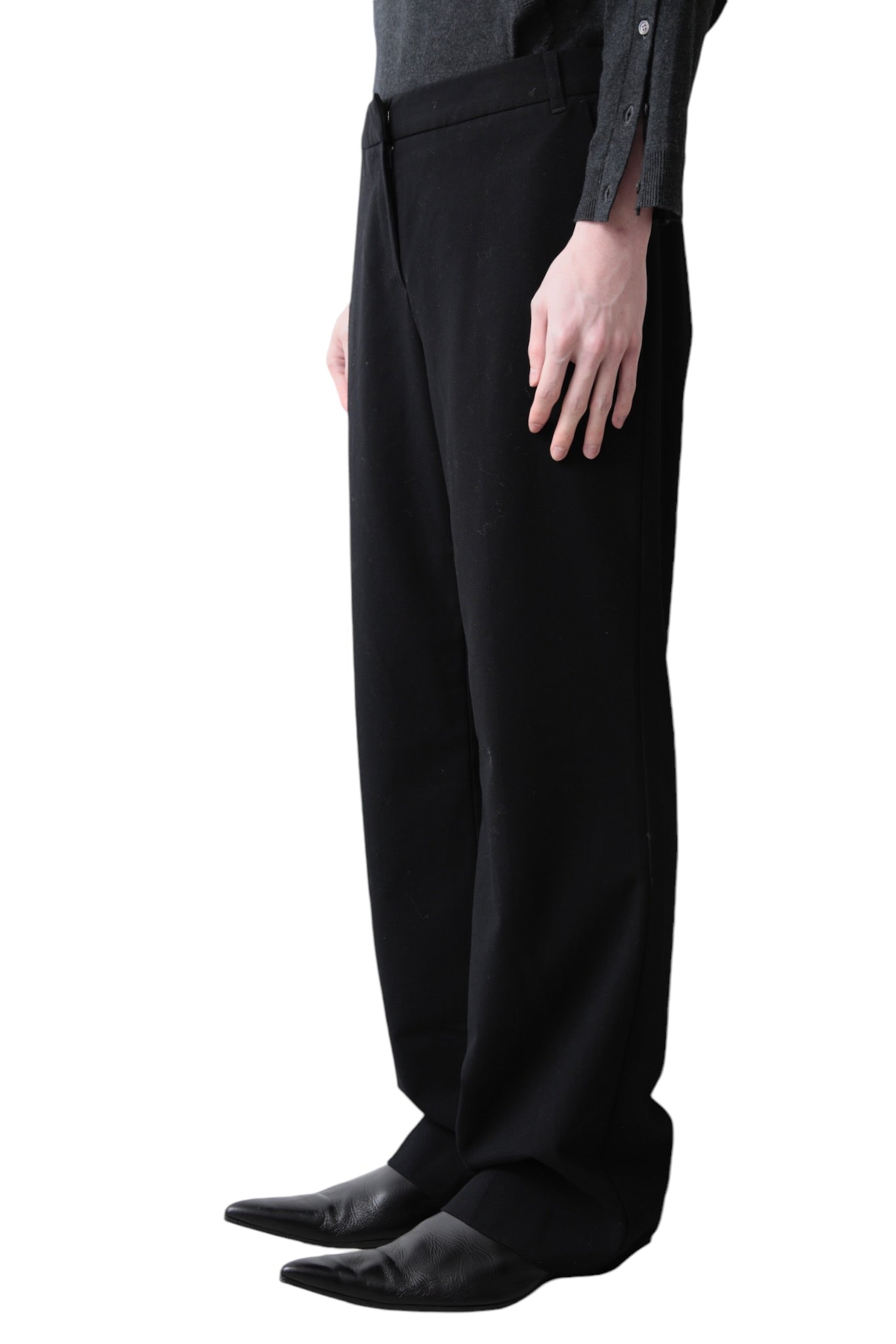 BLACK FLARE SLACKS