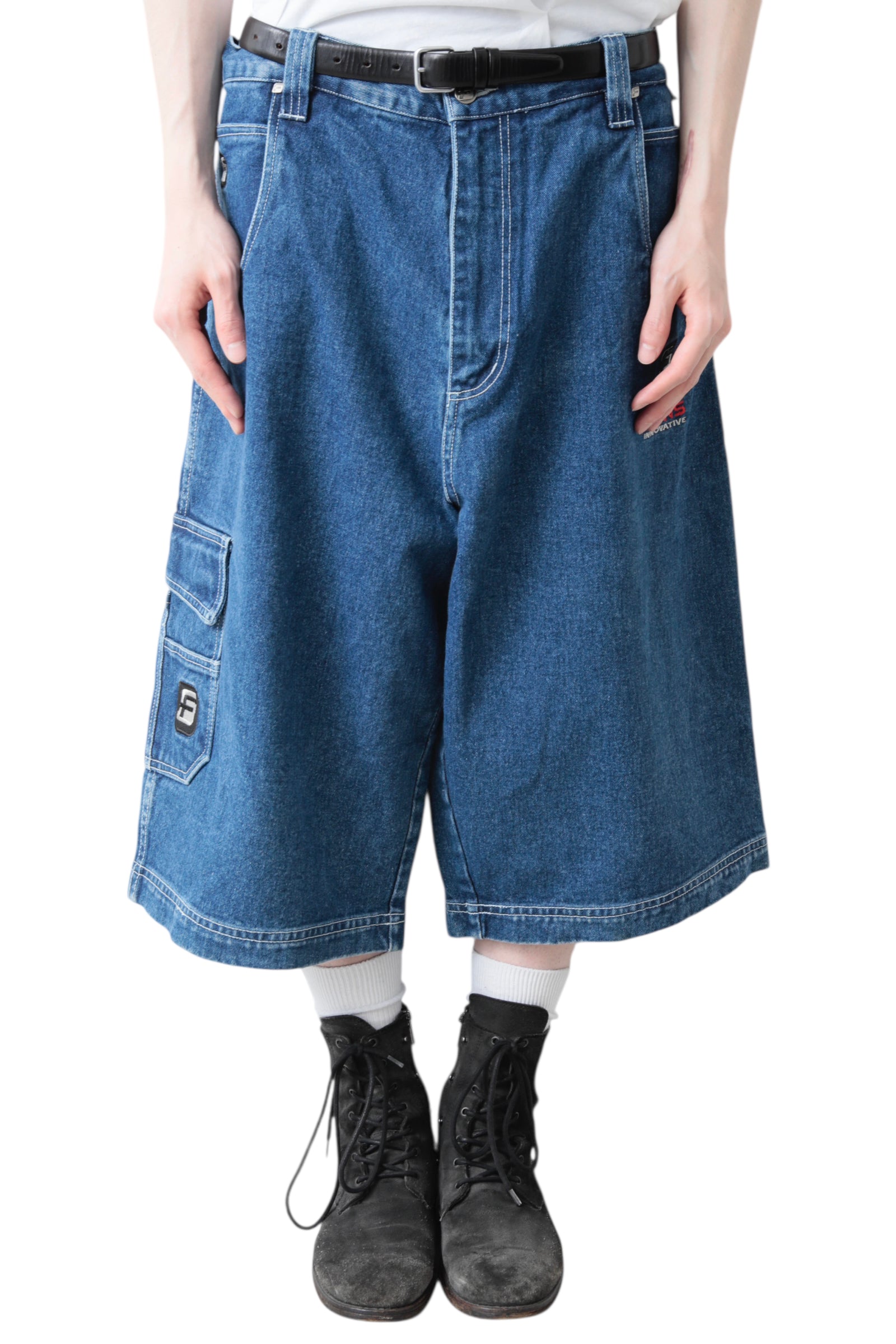 FUBU CARGO BAGGY DENIM SHORTS