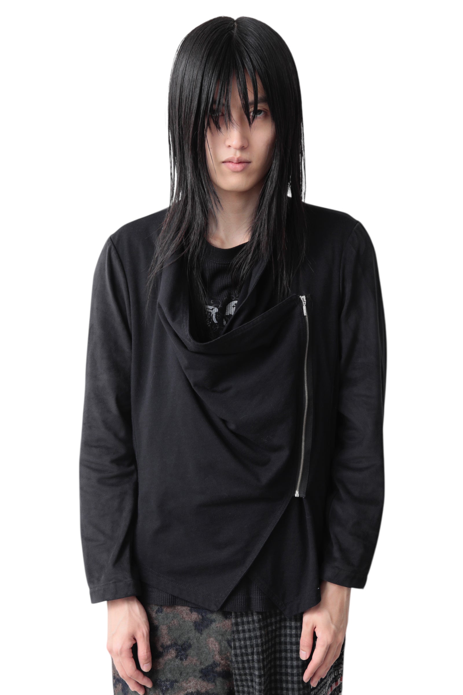 ASYMMETRY ZIP UP BLOUSON