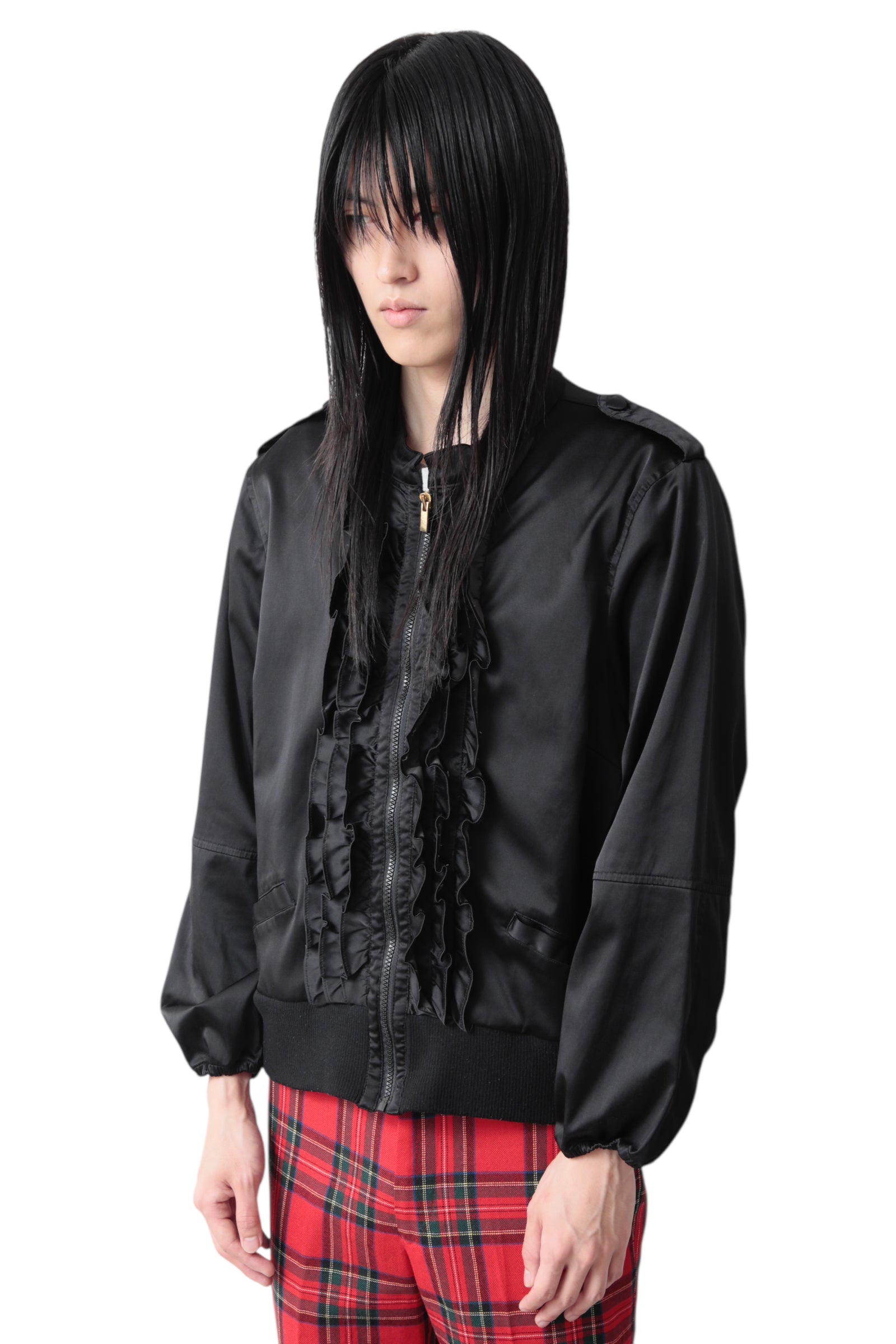 FRILL ZIP UP BLOUSON