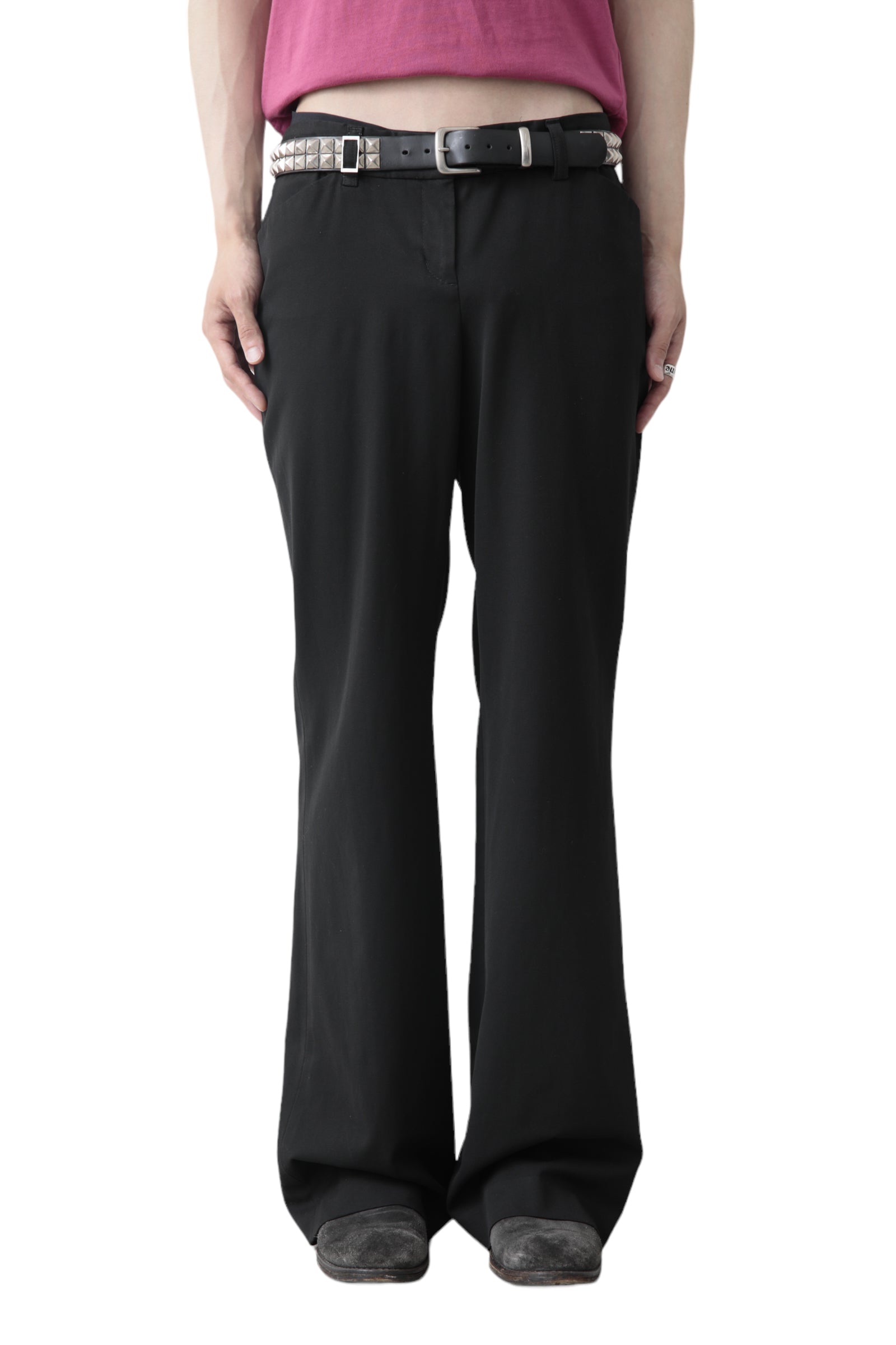 BLACK FLARE SLACKS