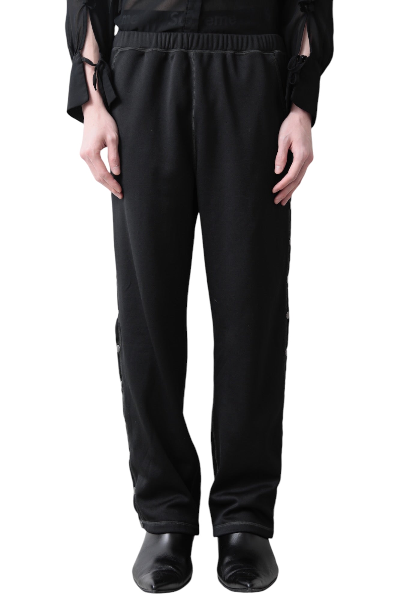 SIDE  BUTTON TRACK PANTS