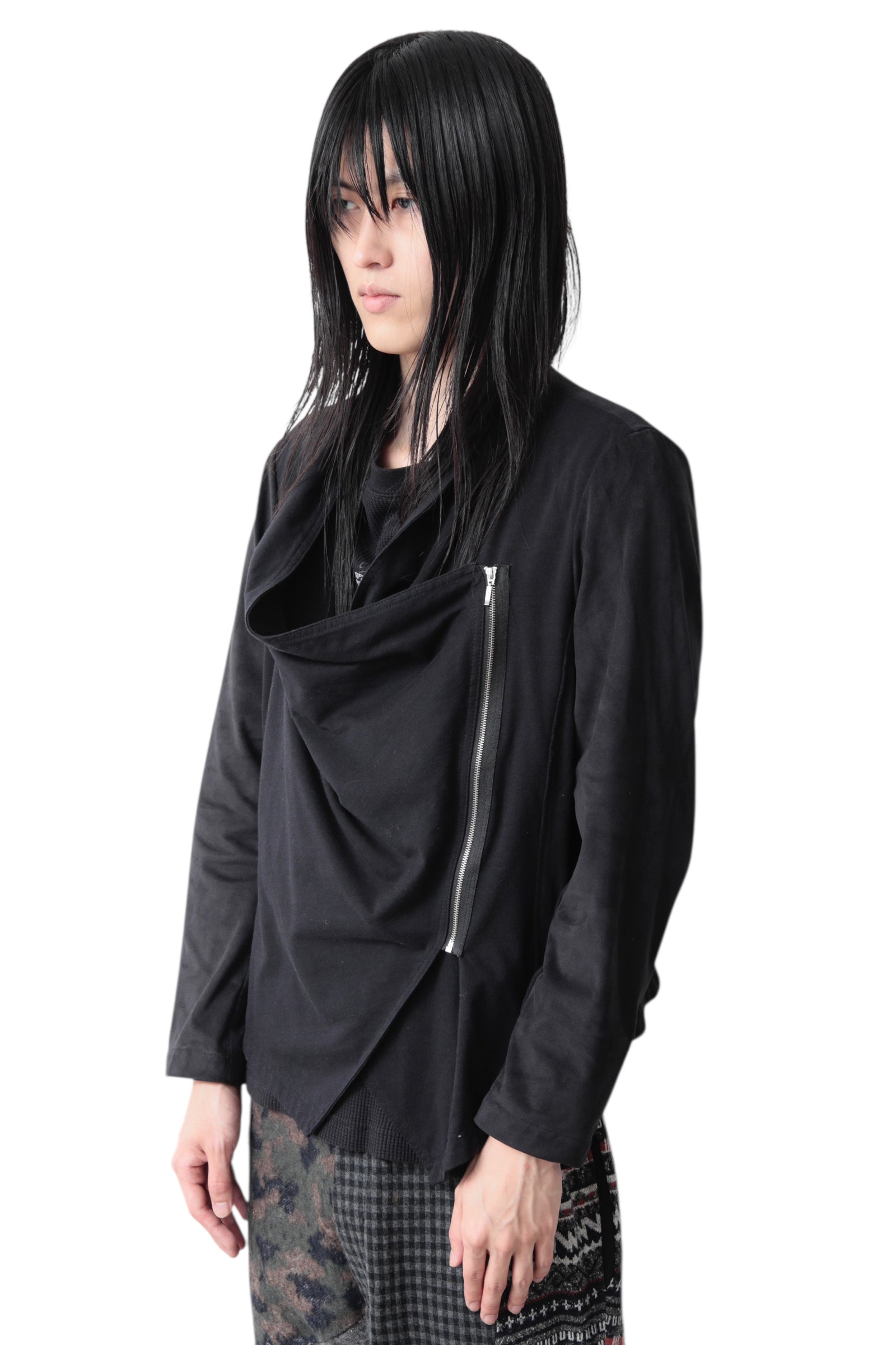 ASYMMETRY ZIP UP BLOUSON