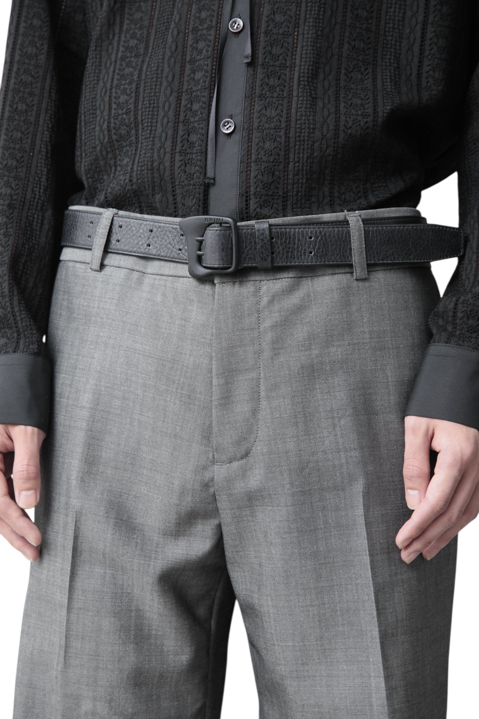 ORIMI FLABBY LEATHER BELT