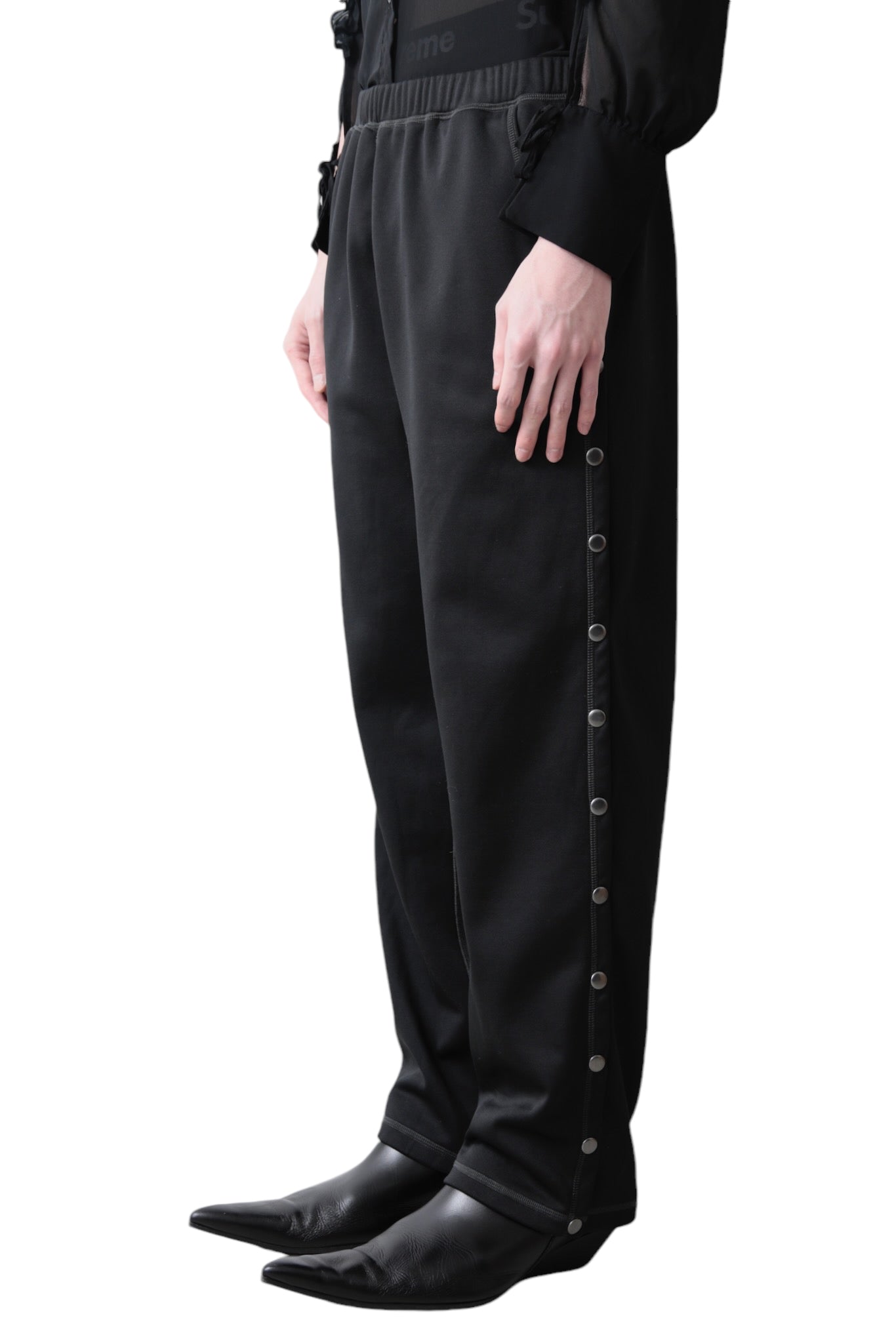 SIDE  BUTTON TRACK PANTS