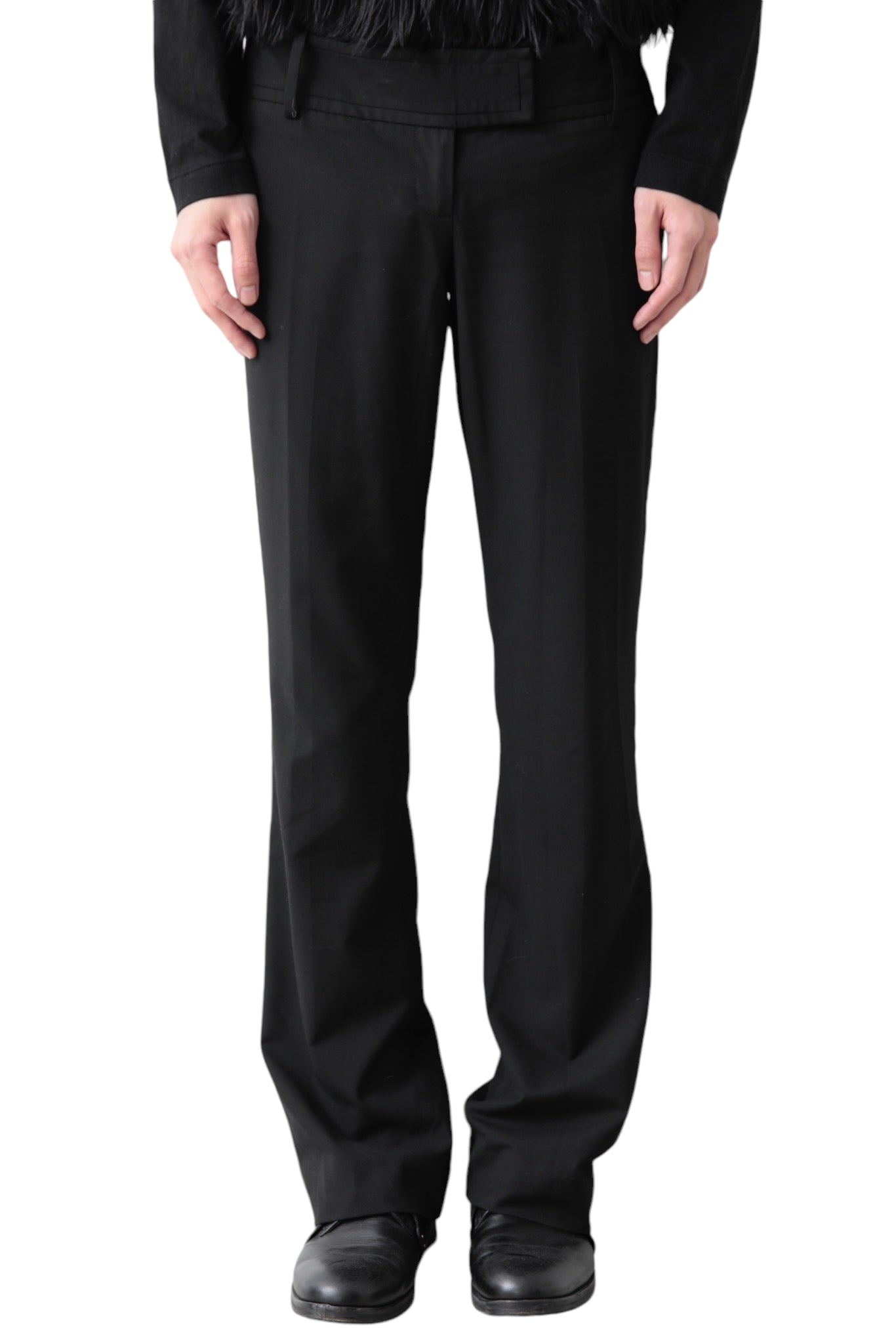 BLACK FLARE SLACKS