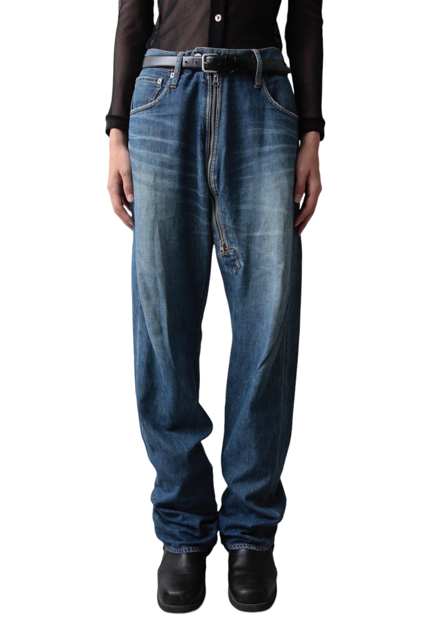 CABANE DE ZUCCA GIMIC BAGGY DENIM PANTS