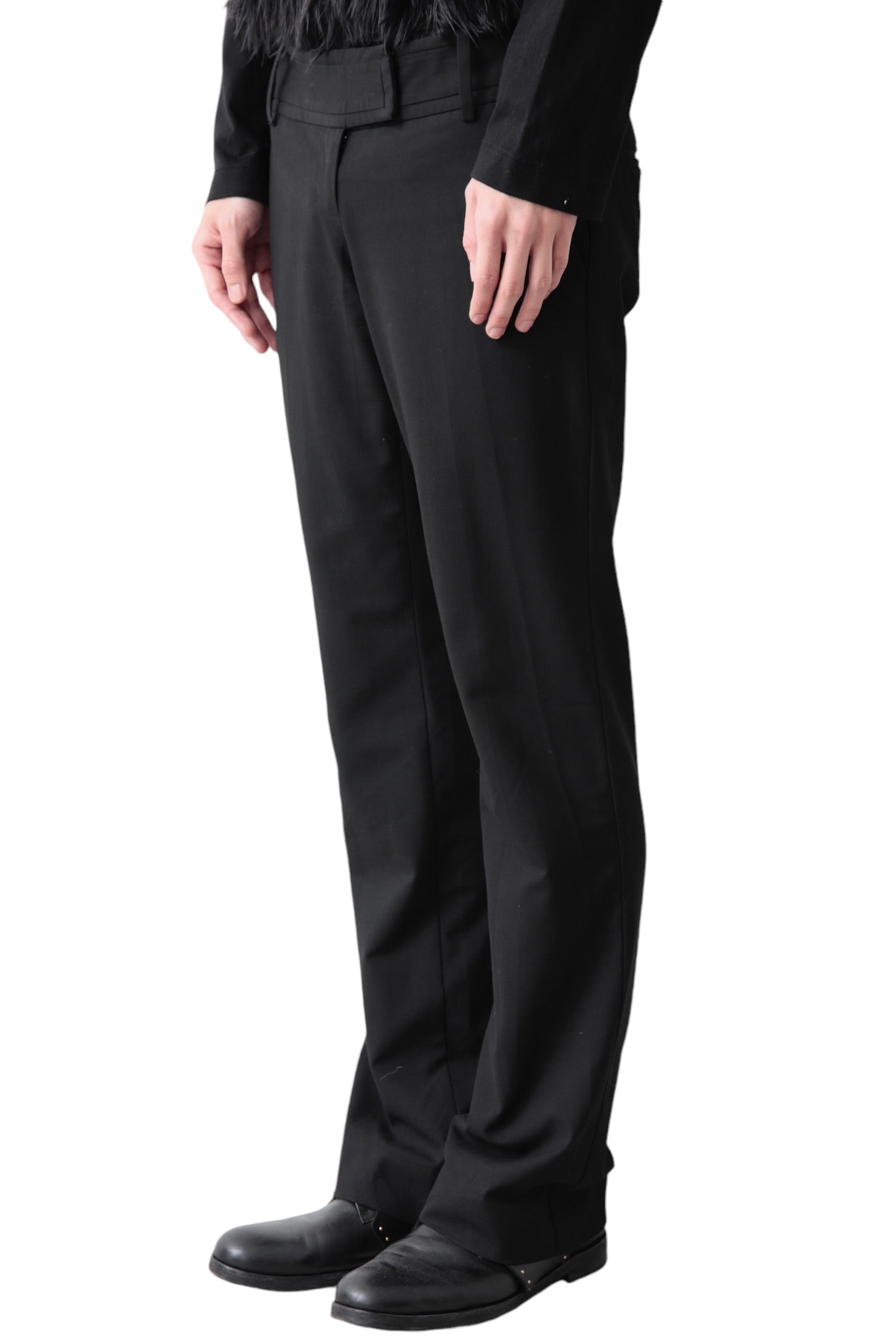 BLACK FLARE SLACKS