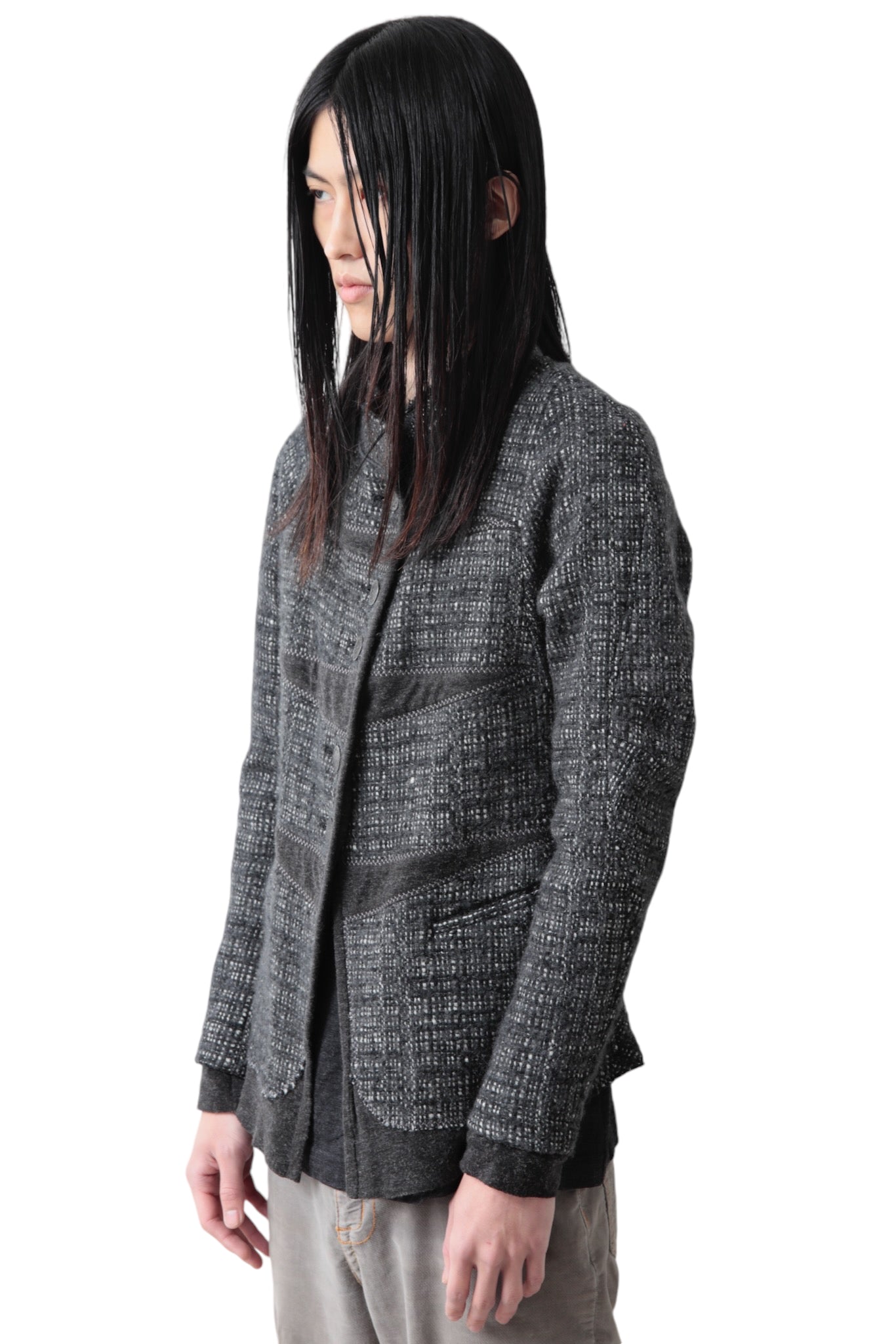 MARITHE + FRANCOIS GIRBAUD SLASH TWEED JACKET