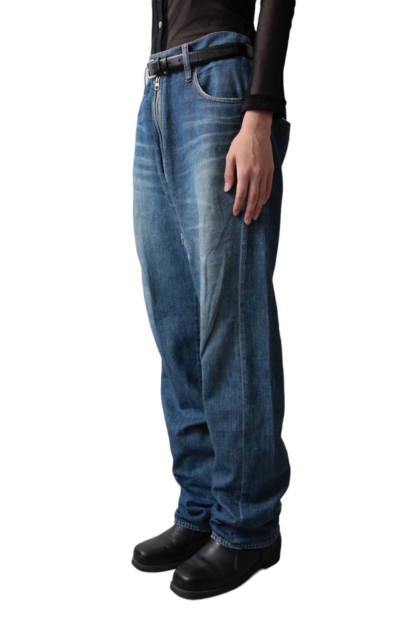 CABANE DE ZUCCA GIMIC BAGGY DENIM PANTS