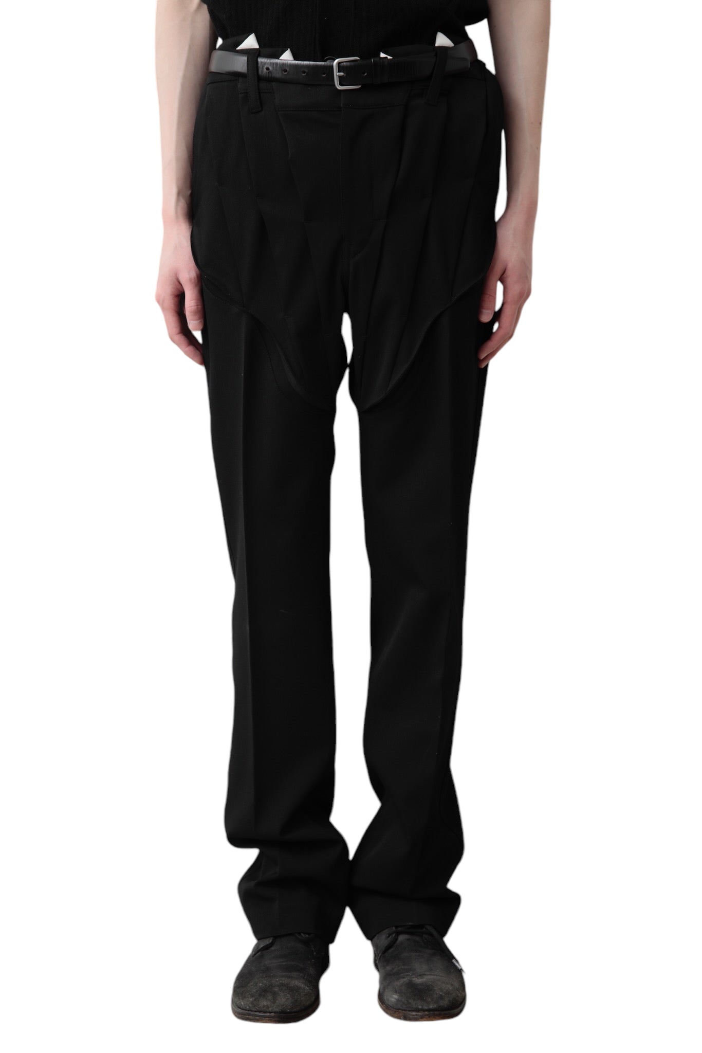 JUNTAE KIM GATHERED CORSET SLACKS