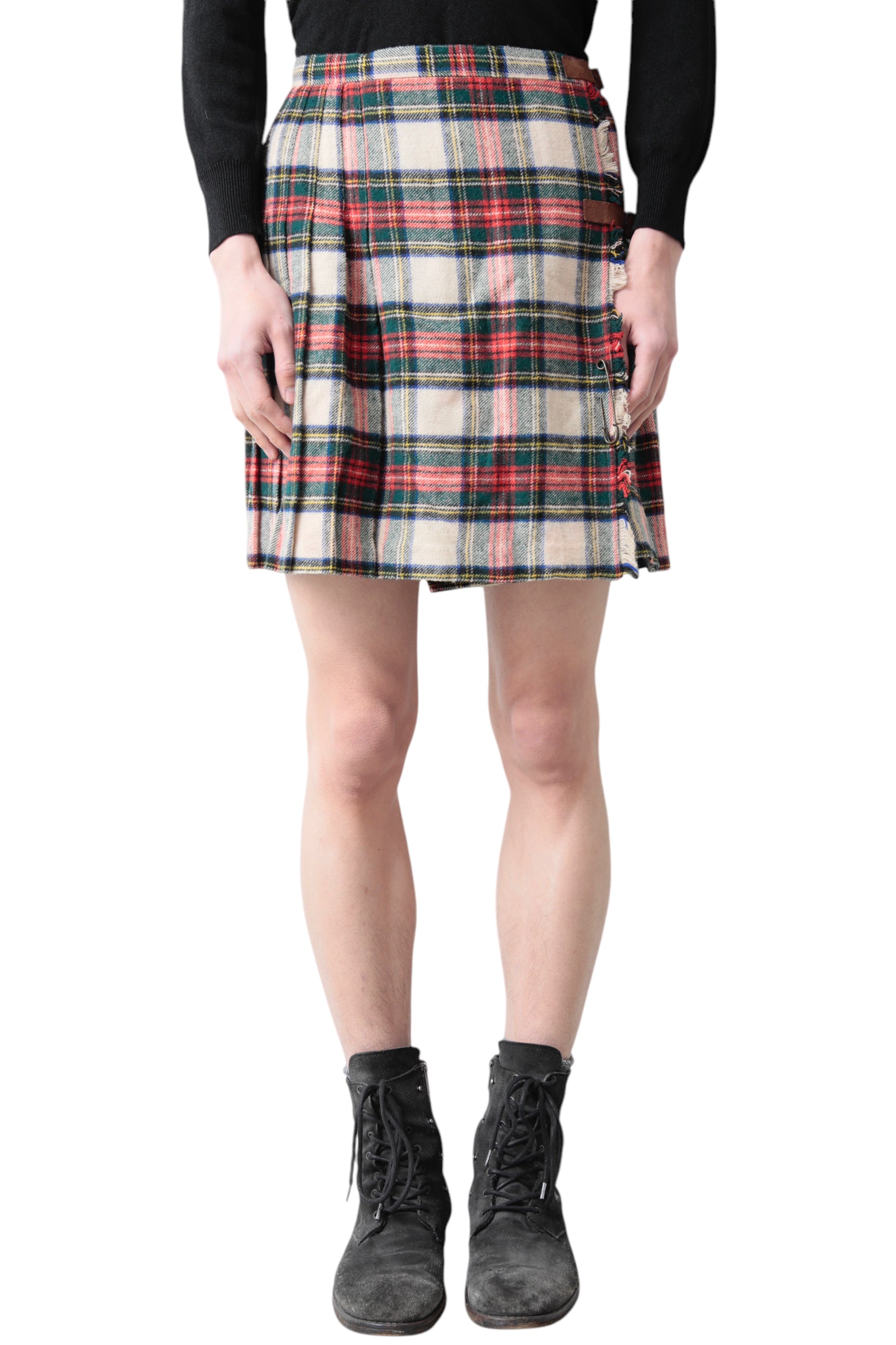 TARTAN CHECK SHORT SKIRT