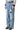 CRASHED BLUE BAGGY DENIM PANTS