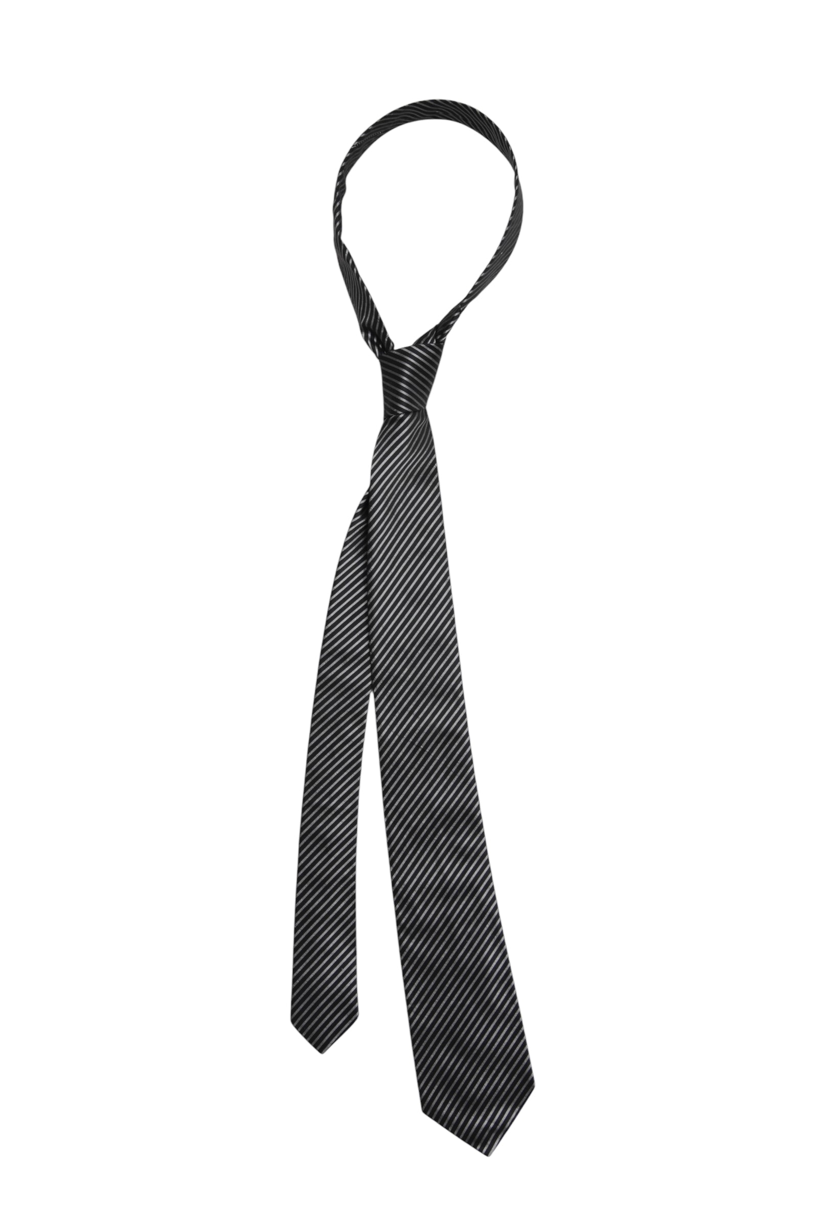 DIOR HOMME METALLIC STRIPE SILK TIE