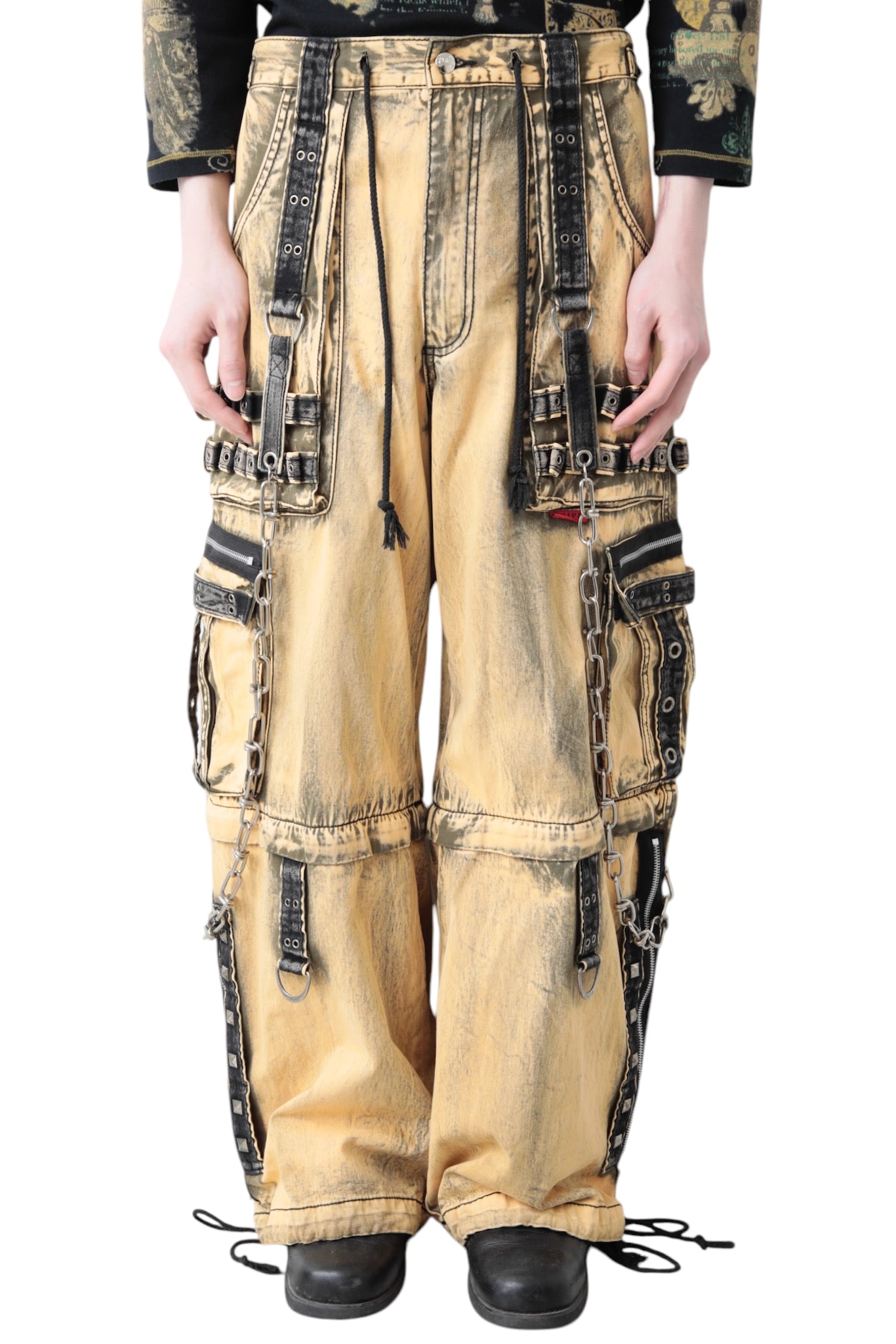 TRIPP NYC OVERDYE BONDAGE BAGGY PANTS