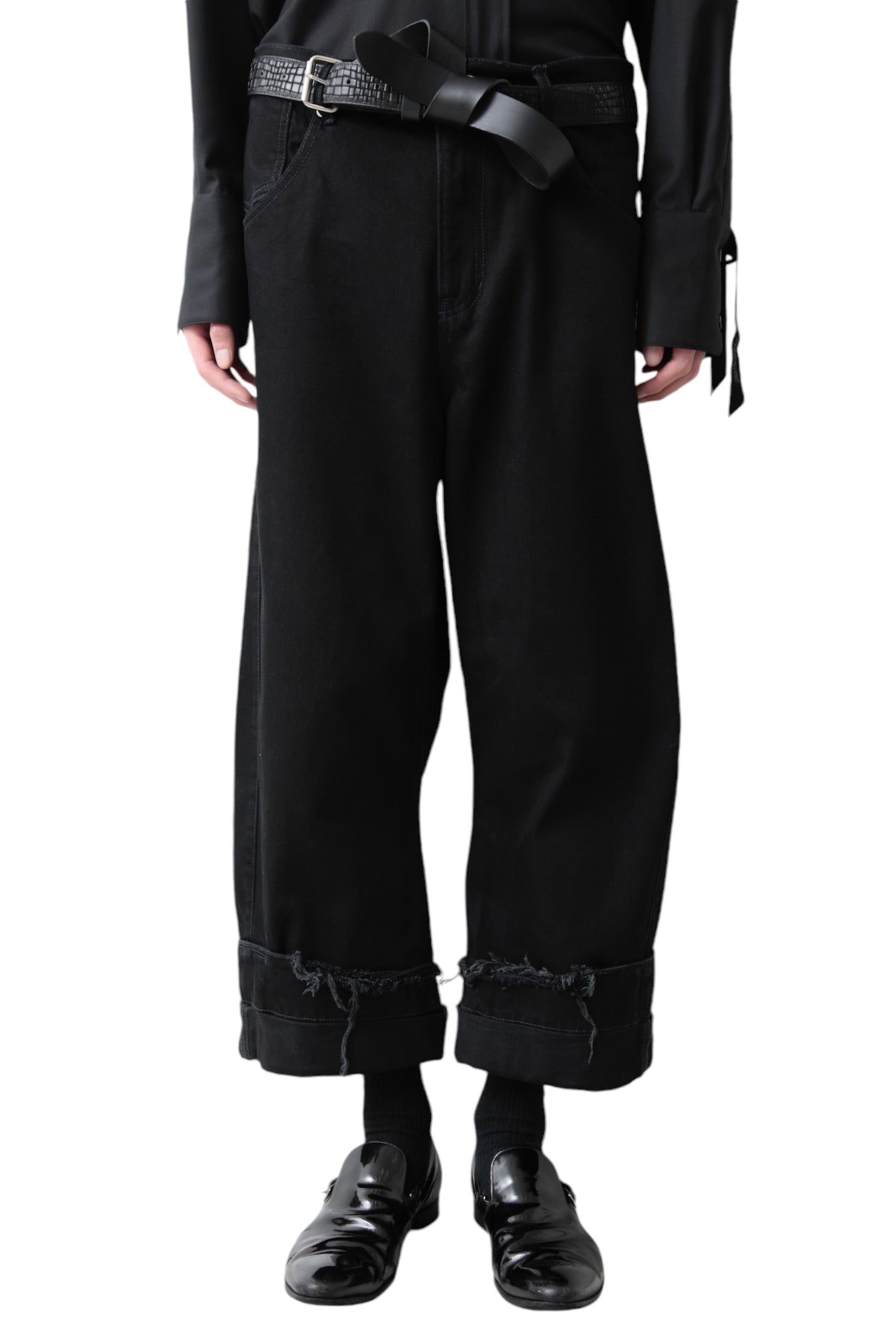 MARINA YEE OVERSIZED DENIM TROUSERS