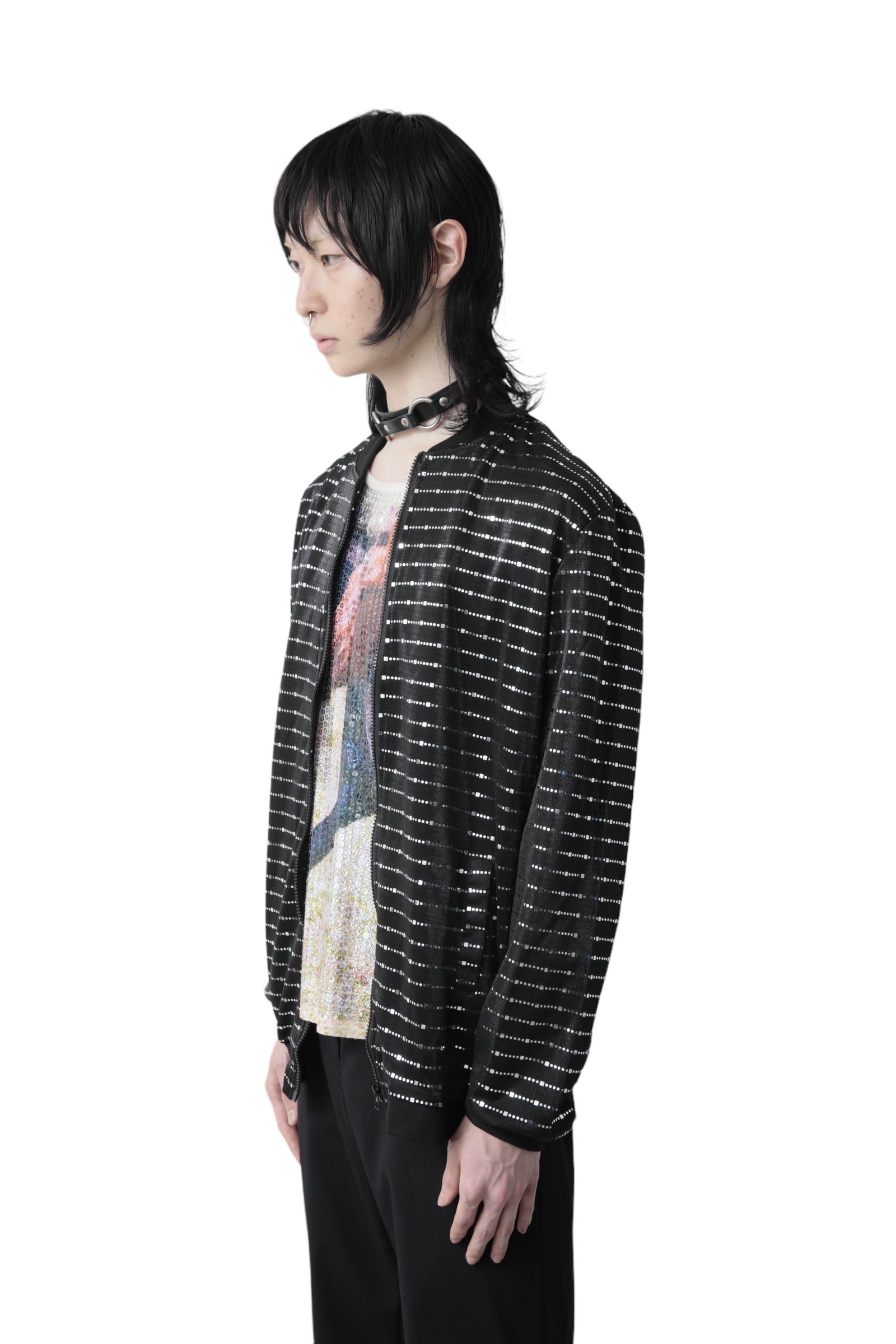 METALLIC BORDER BLOUSON