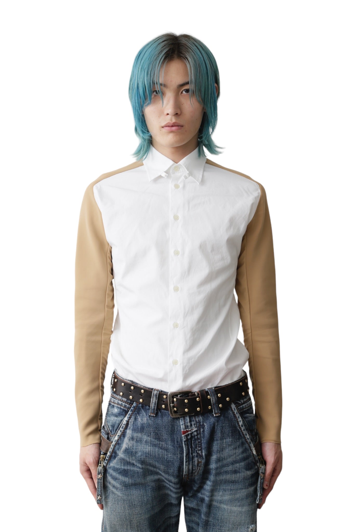 A/W2009 RAF SIMONS RUBBER SLEEVES SHIRT