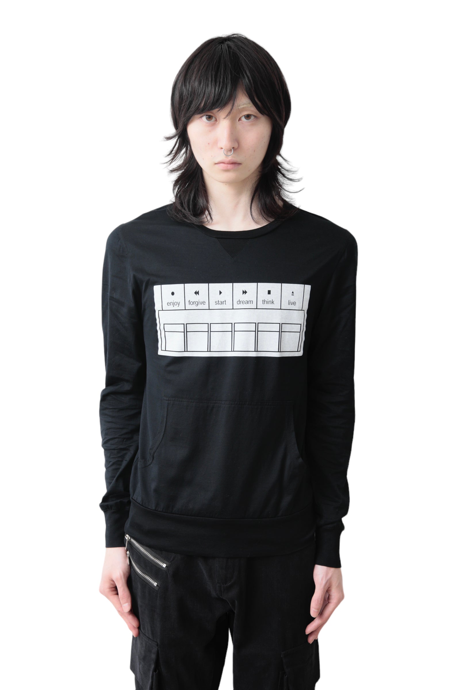 2009A/W DIOR HOMME PRINTED POCKET LONG SLEEVE T-SHIRT