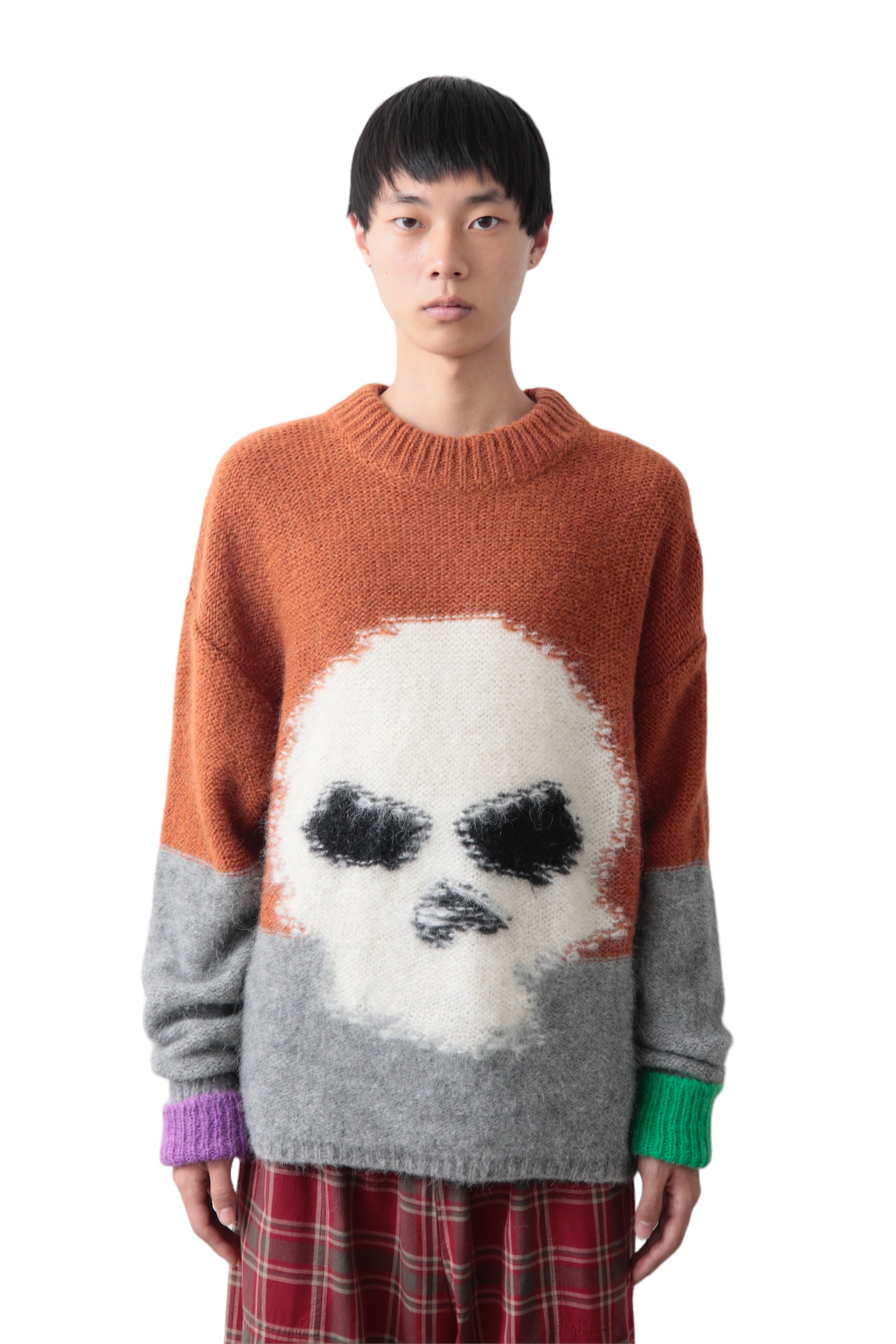 ERL MOHAIR SKULL INTRSIA SWEATER KNIT