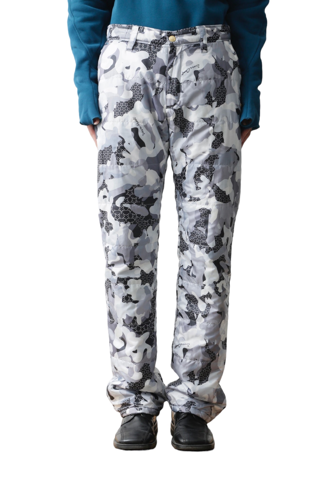 STAR CAMOUFLAGE PUFFER PANTS