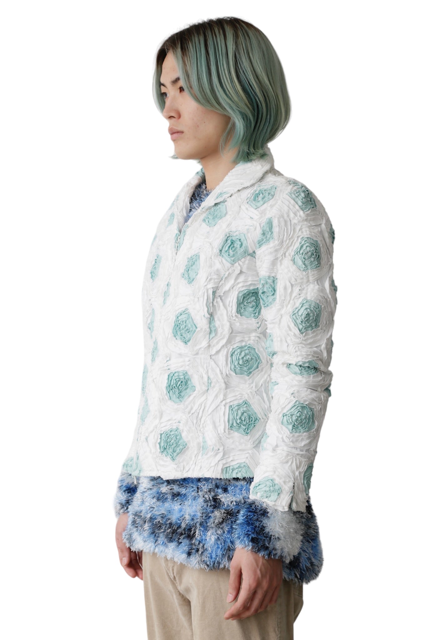 BLUE ROSE PATCHWORK BLOUSON