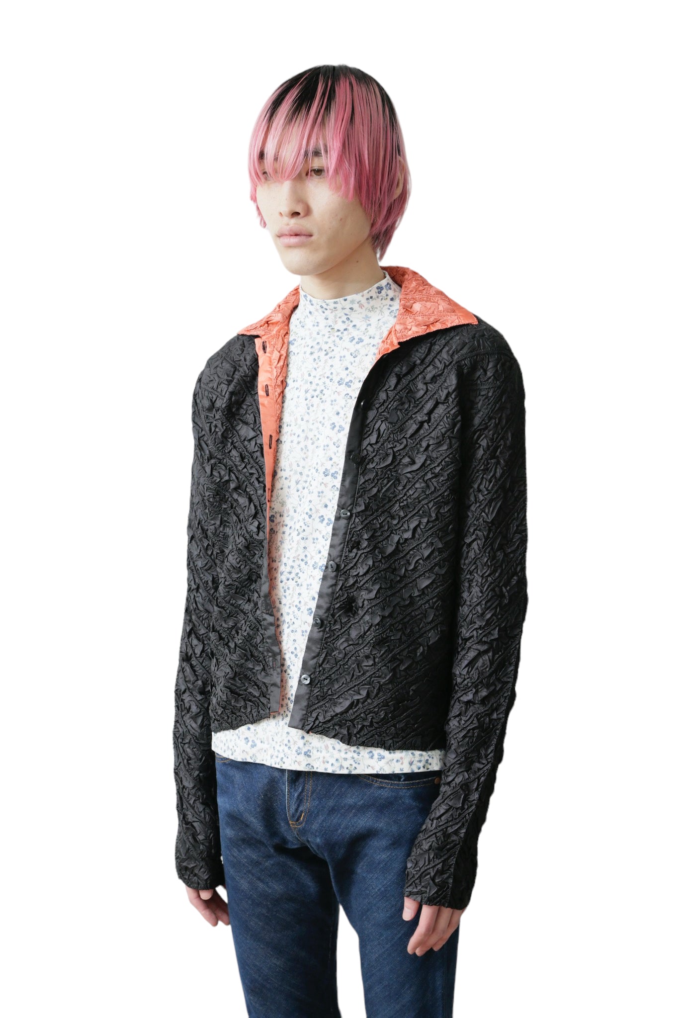 QUILTED TWO-TONE BLOUSON 