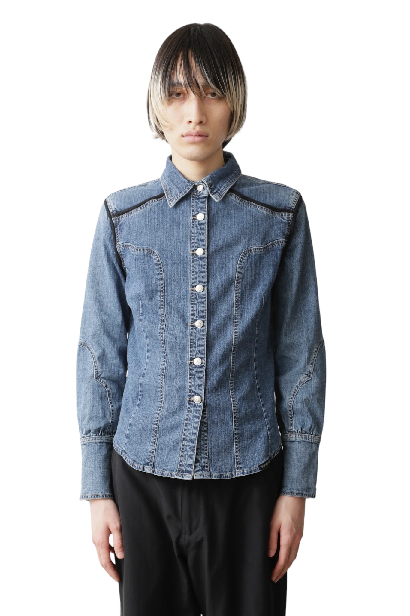 TRIBAL STUDS WESTERN DENIM JACKET