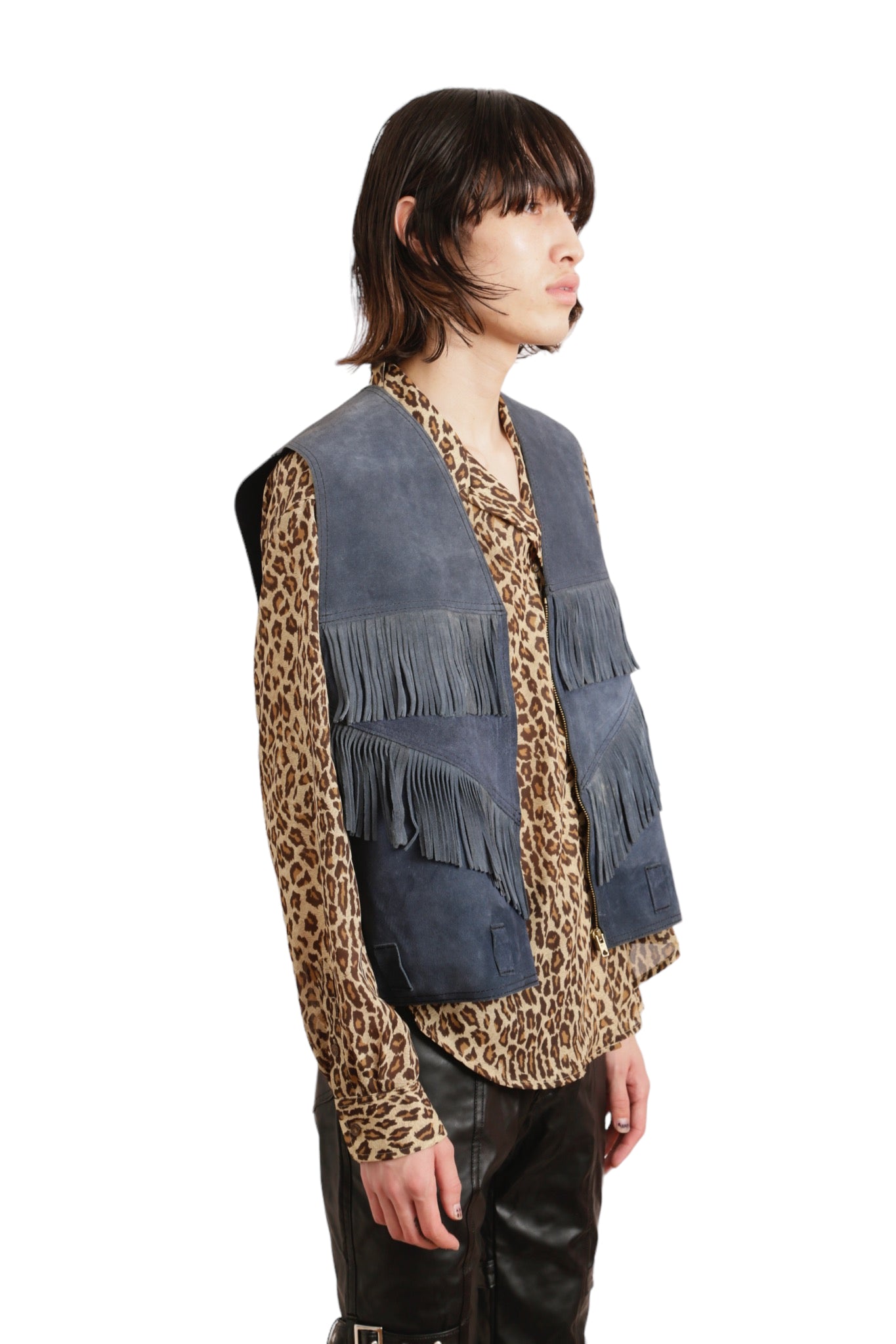 FRINGE LEATHER VEST