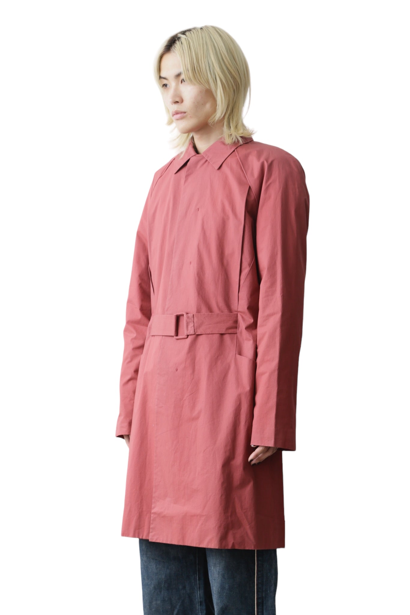 EARLY 2000s JIL SANDER BELT STAIN COLOR COAT