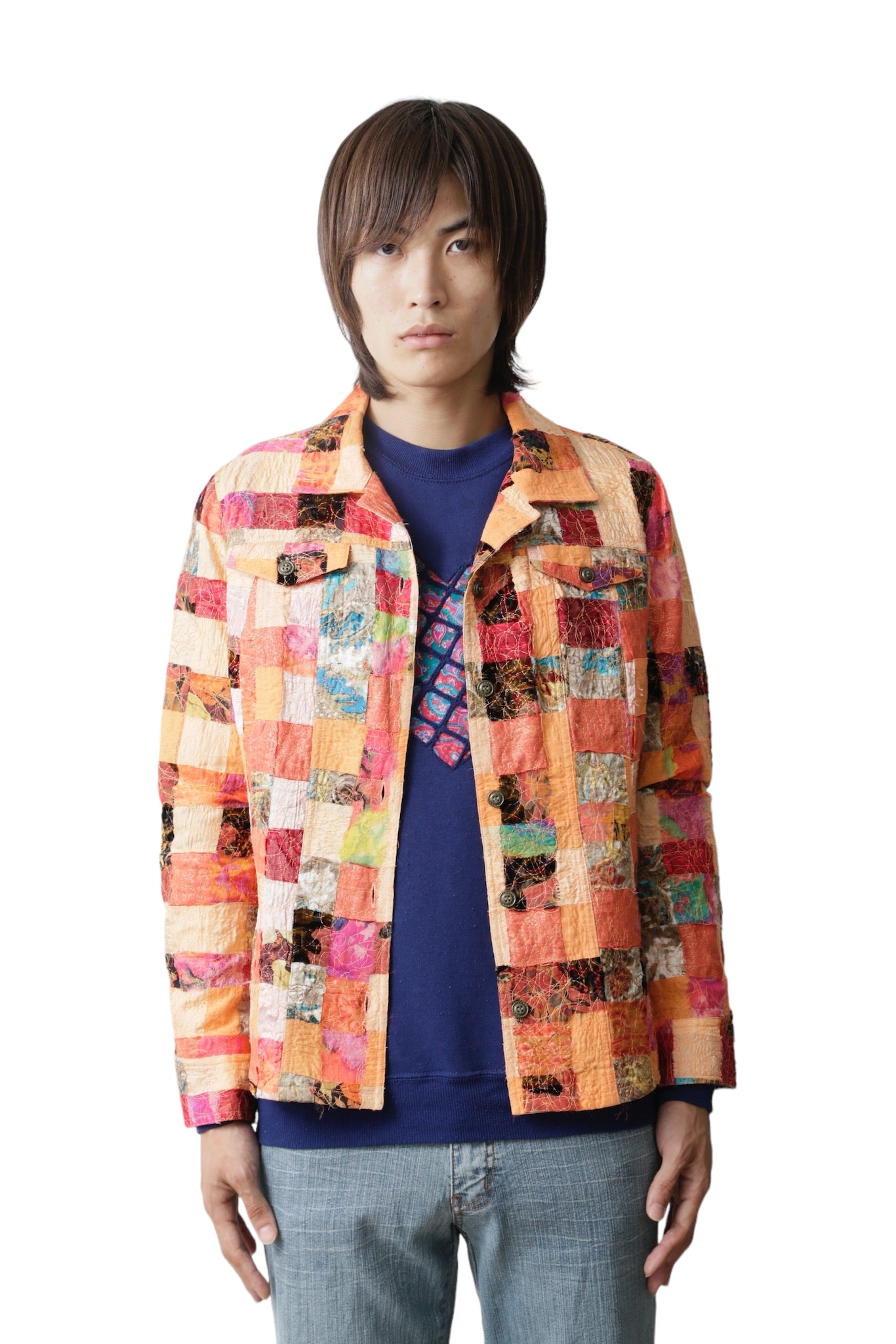 PATCHWORK SHIRT BLOUSON