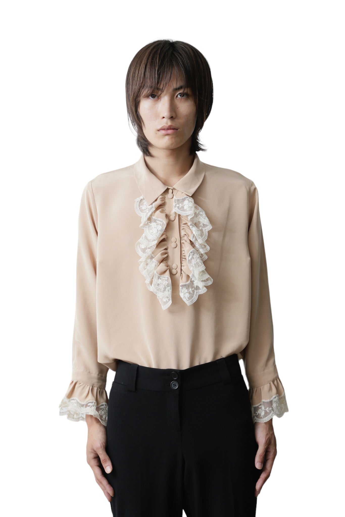 PULLOVER FRILL SHIRT