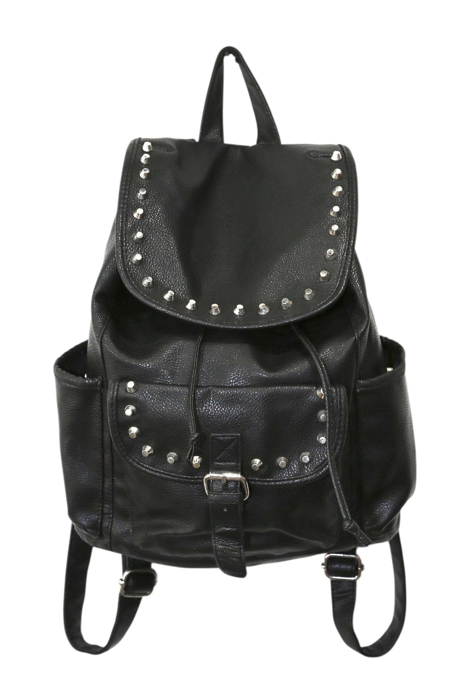 STUDDED LEATHER BACKPACK