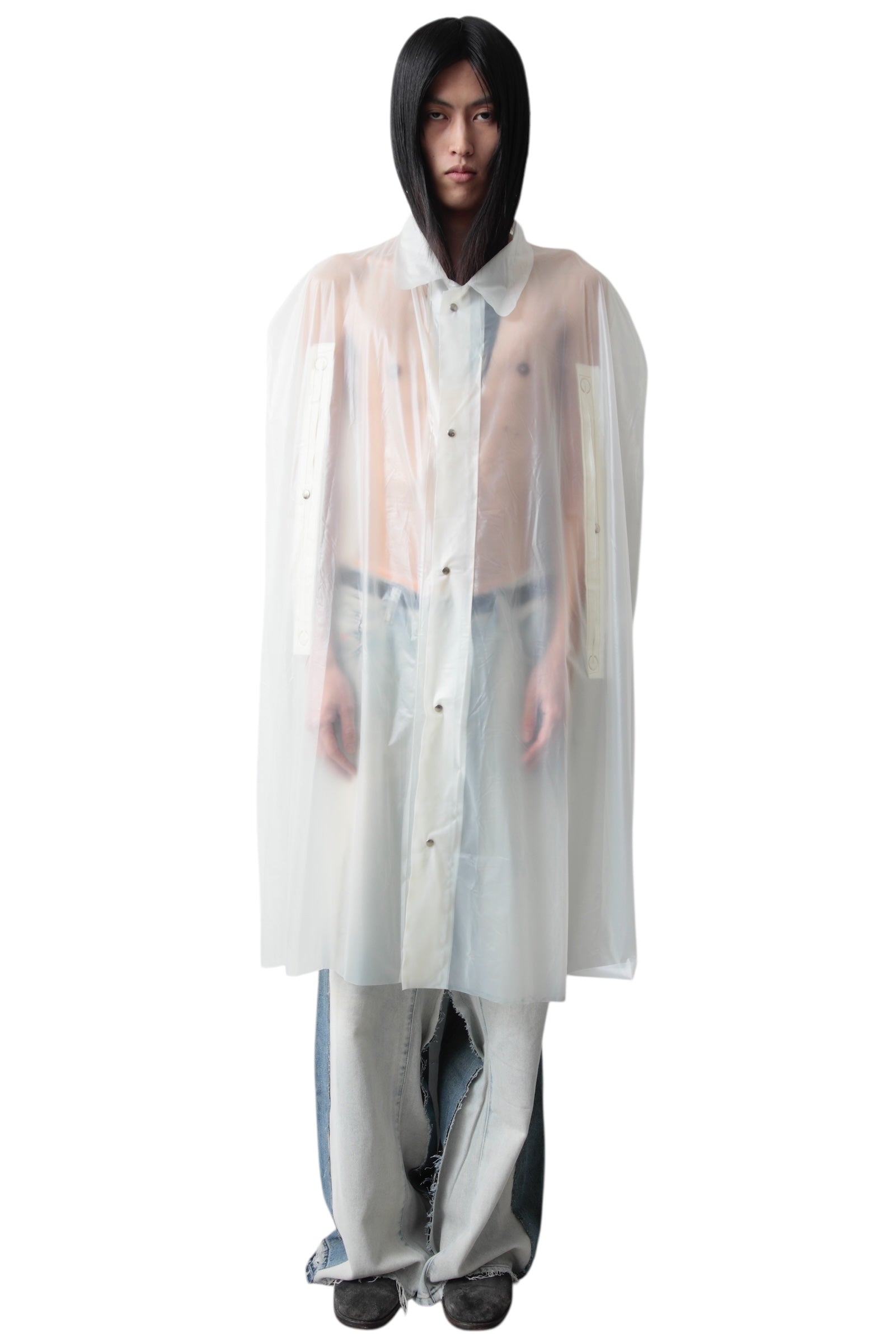 PROTOTYPES PLASTIC TRANSPARENT SPRAYED PONCHO